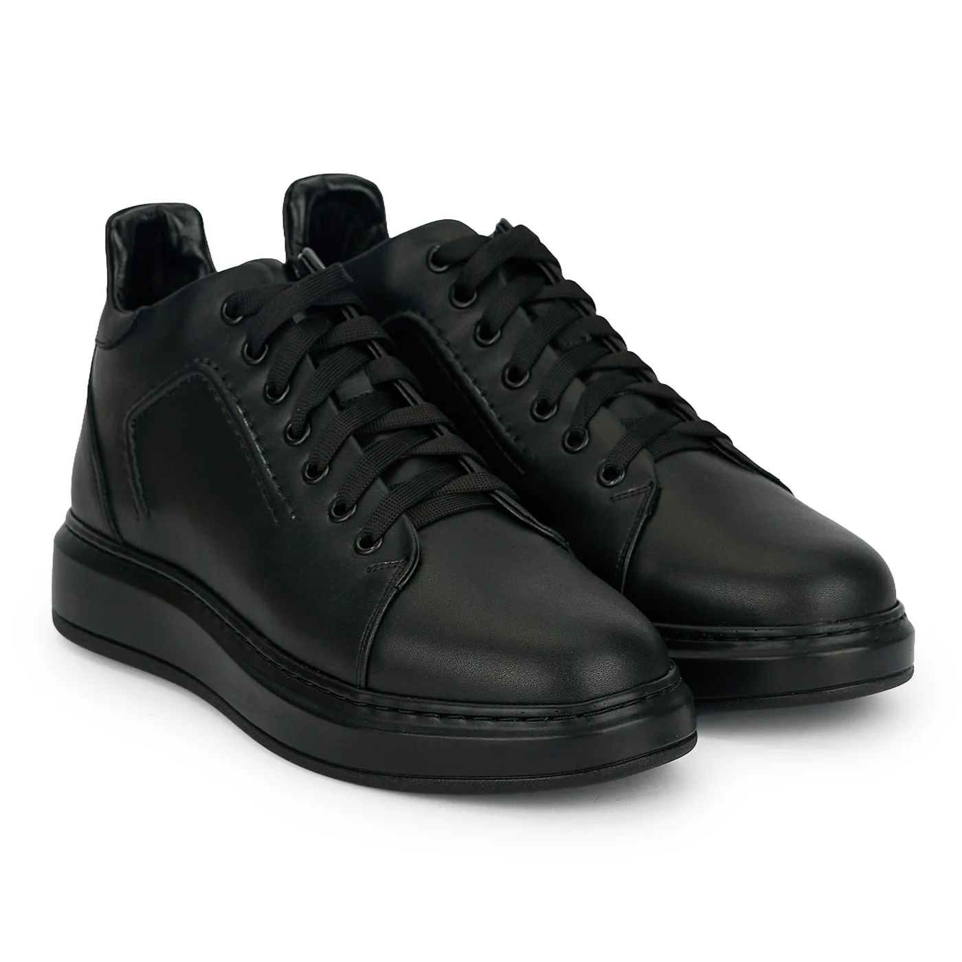 Ghete sport barbati din piele naturala neagra 20021 - Image 4