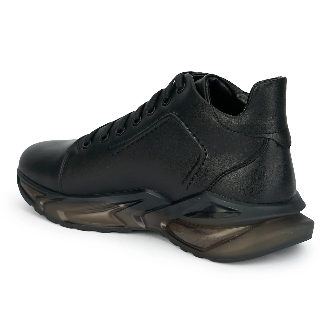 Ghete sport barbati din piele naturala neagra 20022 - Image 2