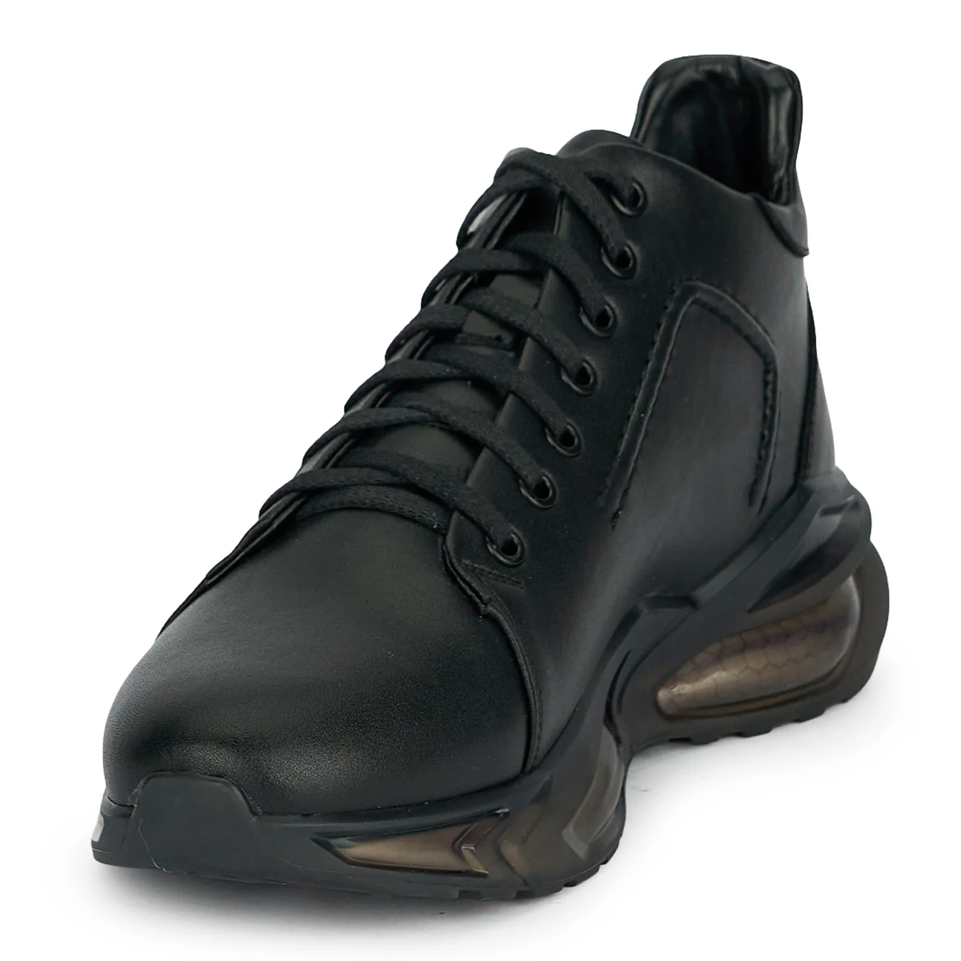 Ghete sport barbati din piele naturala neagra 20022 - Image 3