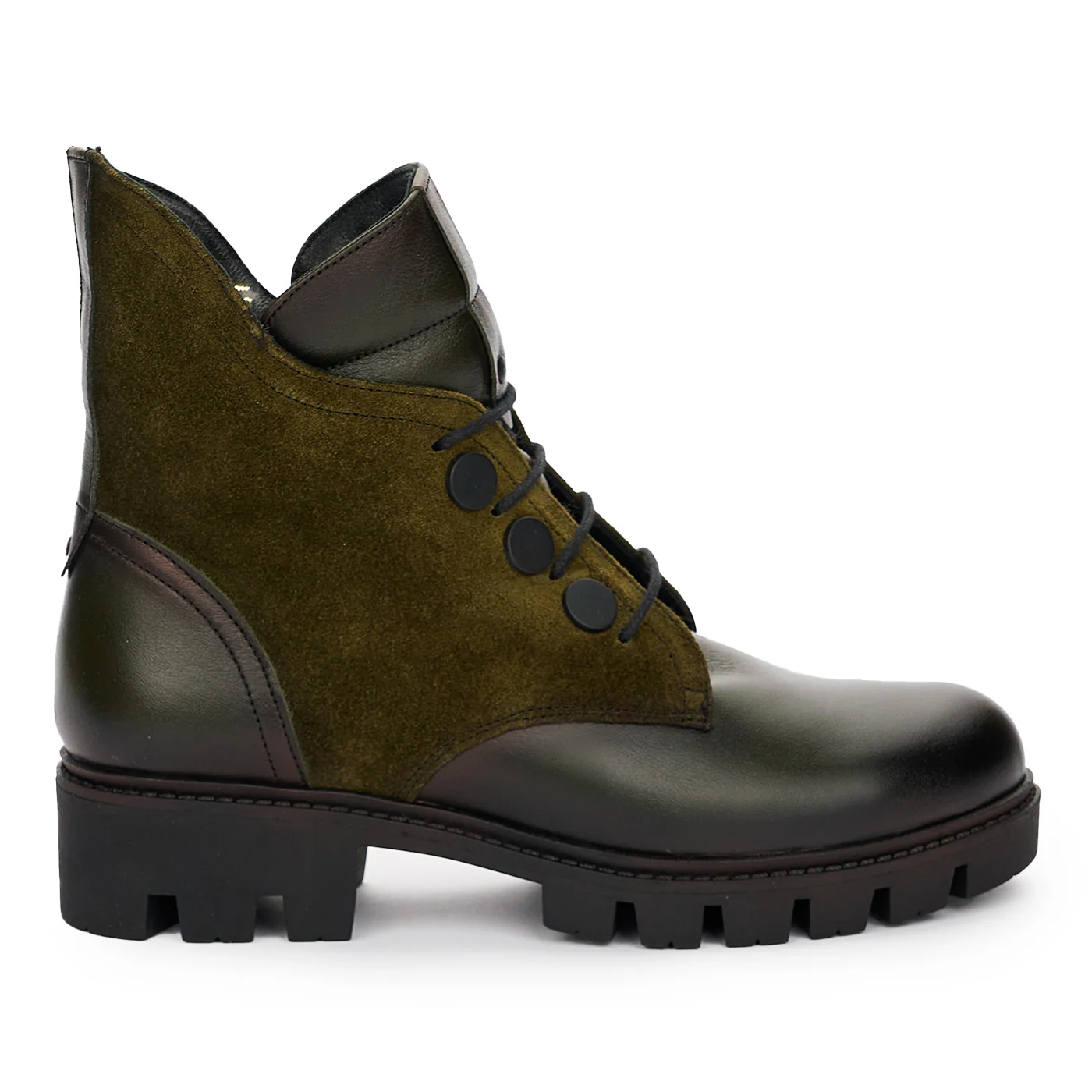 Ghete Verzi Piele Naturala Dama Casual 12391