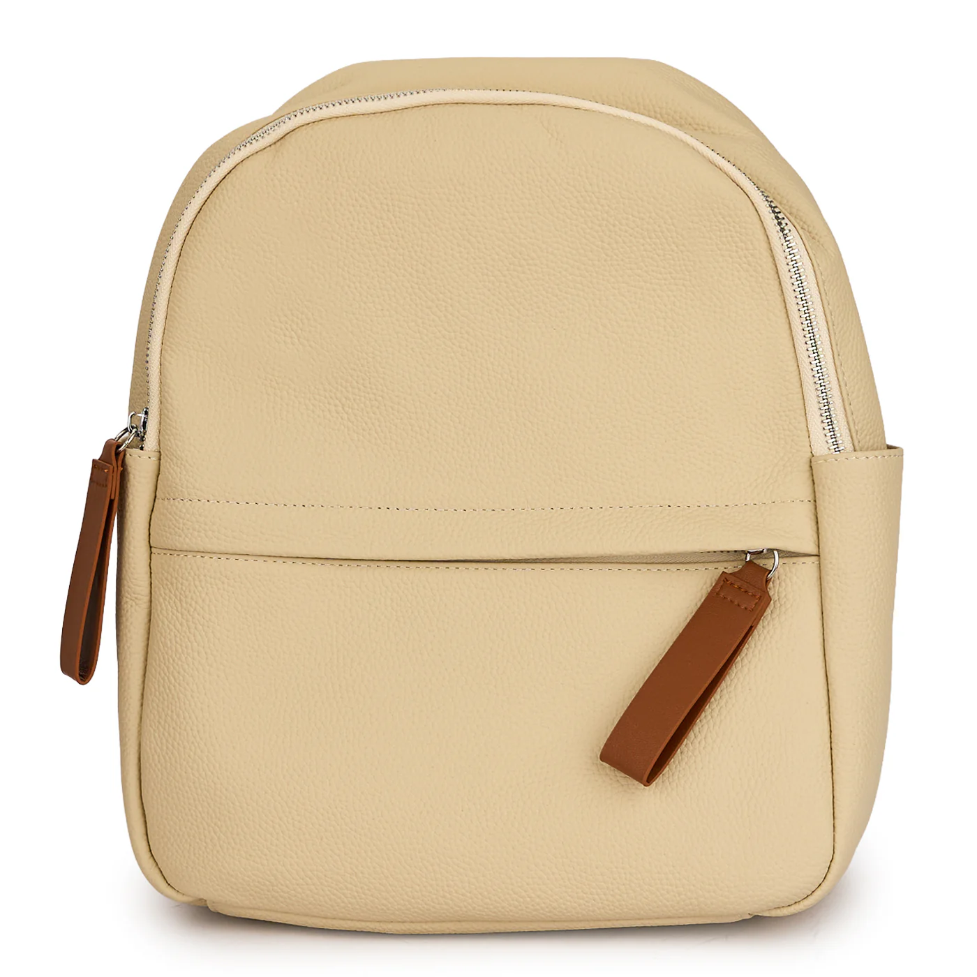 Ghiozdan din piele naturală crem 21609