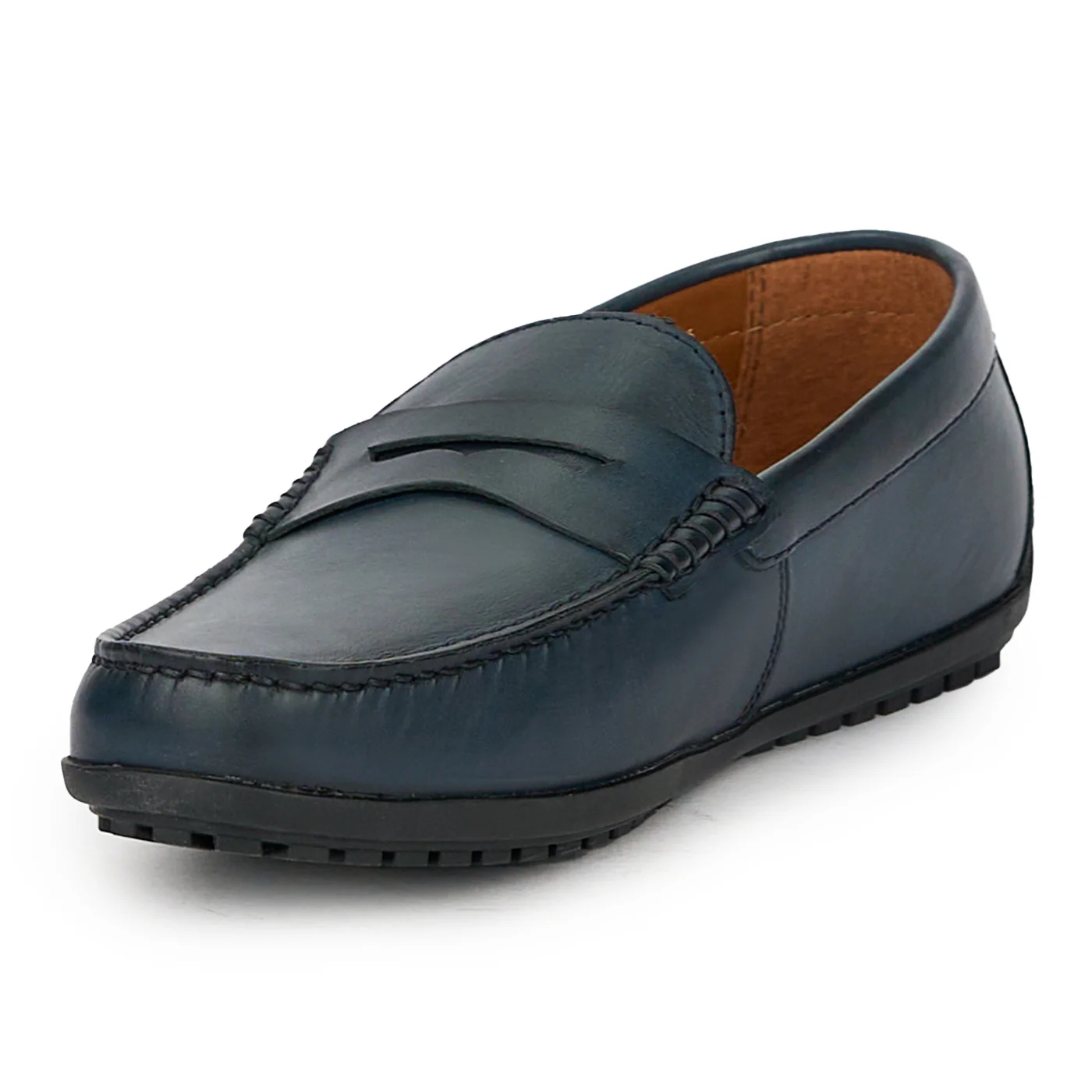 Mocasini barbati din piele naturala bleumarin 7742 - Image 3
