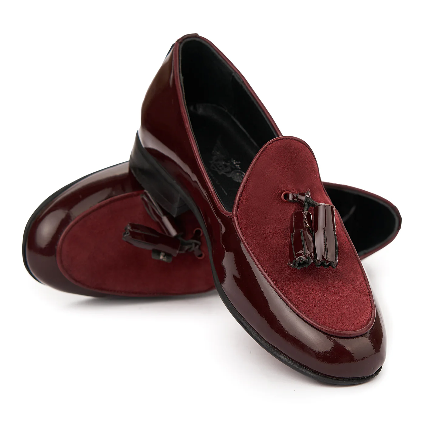 Mocasini Eleganti Din Piele Naturala Visiniu Box 1129 - Image 4
