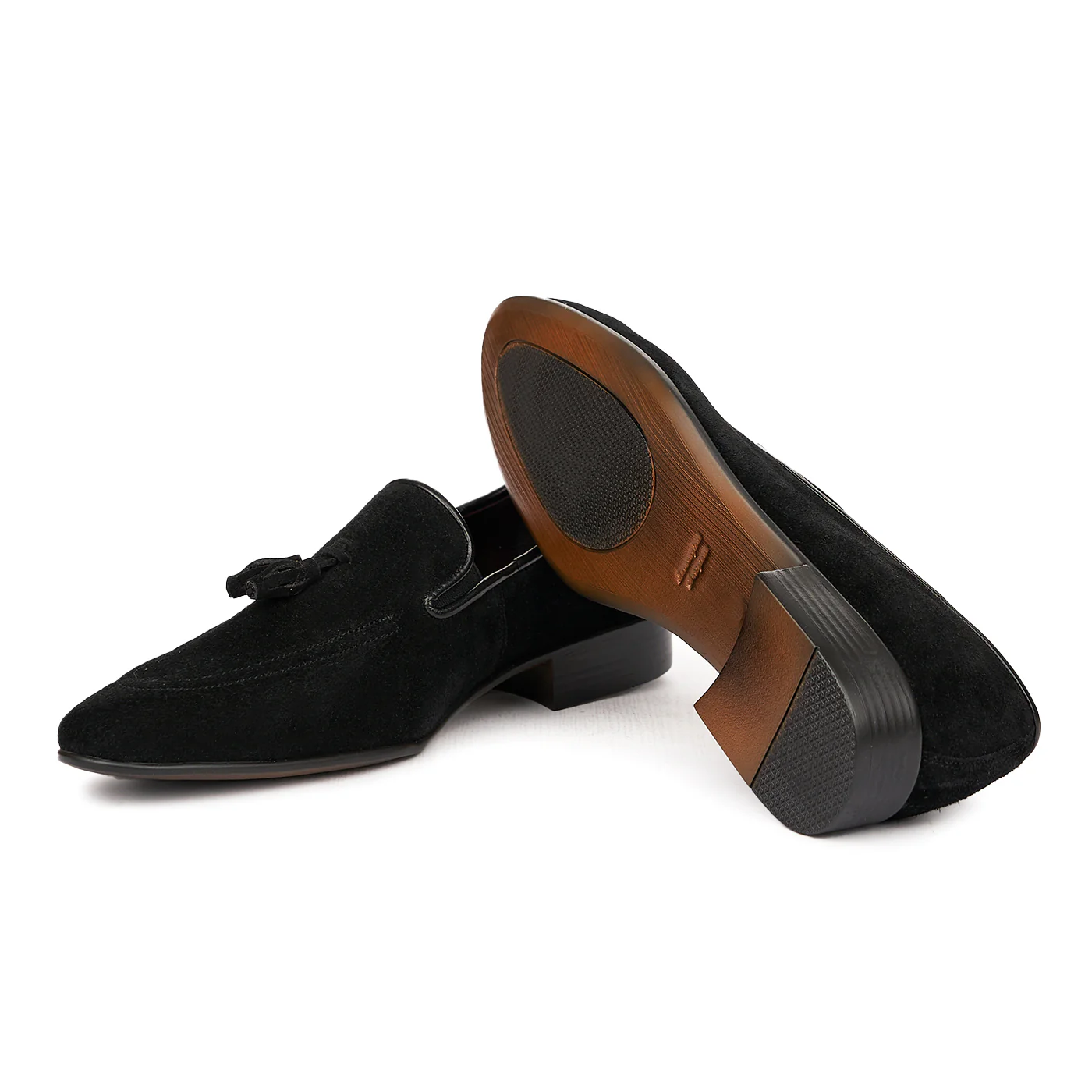 Mocasini eleganti din piele naturala neagra 7059 - Image 3