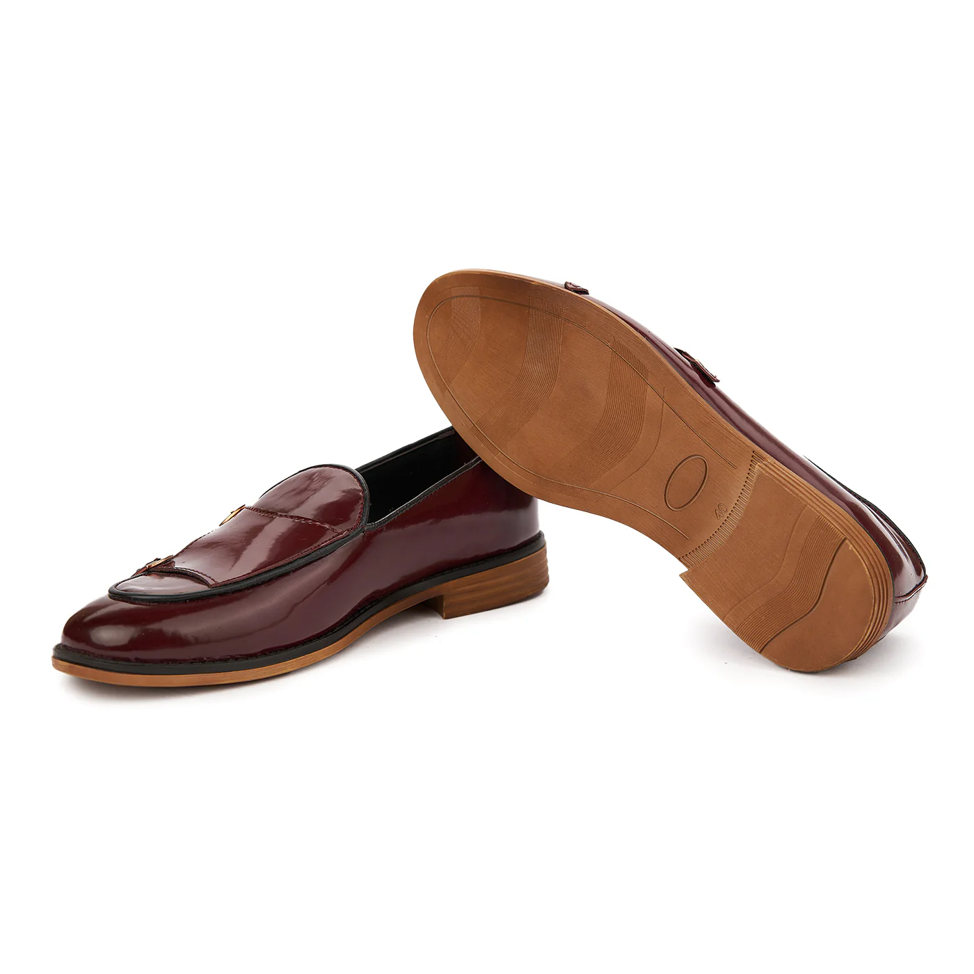 Mocasini Eleganti Din Piele Naturala Visiniu Box 7001 - Image 3