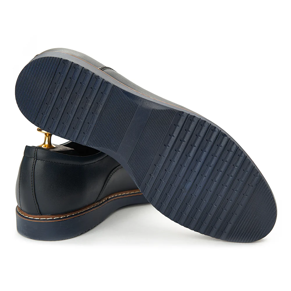 Pantofi Albastrii Barbati din Piele Naturala 749 - Image 3