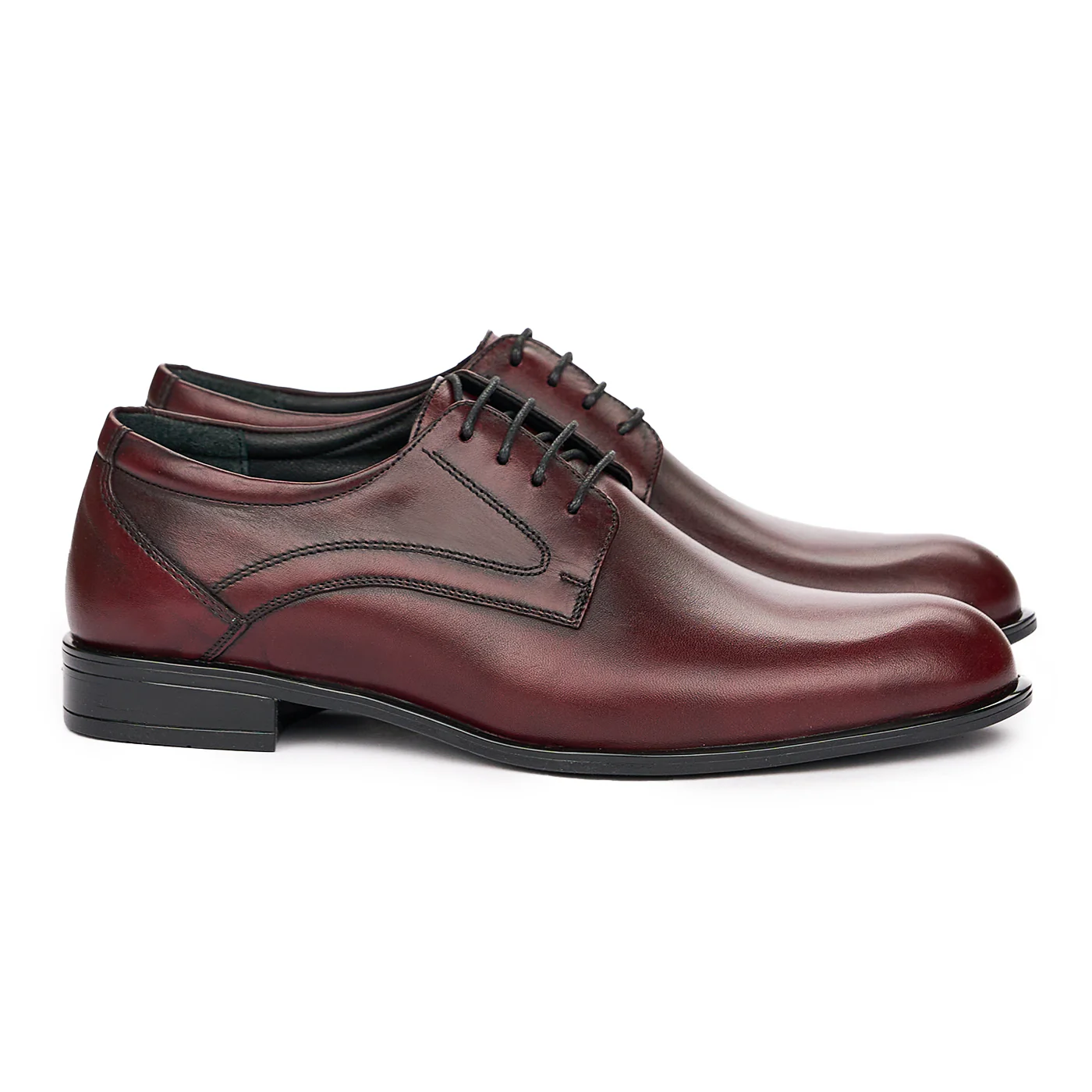 Pantofi Barbatesti Din Piele Naturala visinie 7114