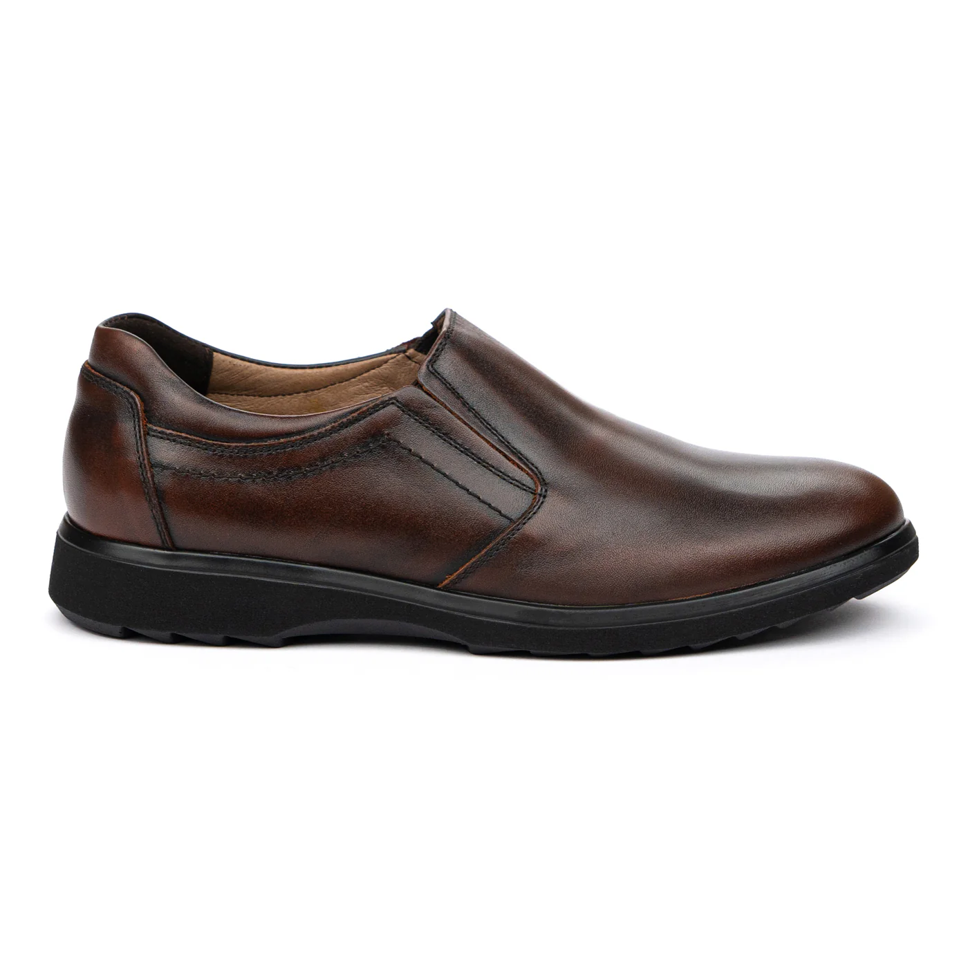 Pantofi barbatesti din piele naturala maro 7235
