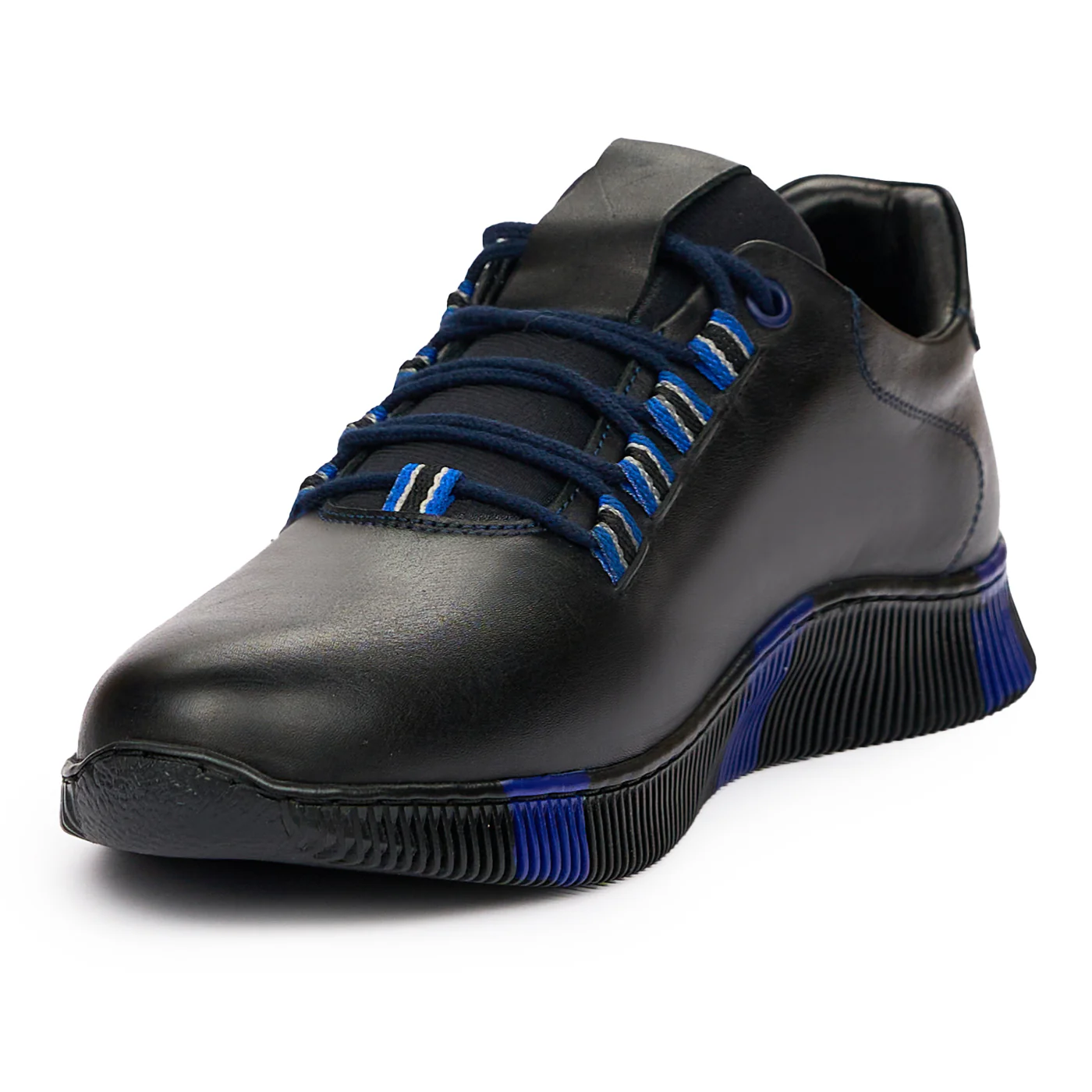 Pantofi barbatesti din piele naturala neagra 7223 - Image 4