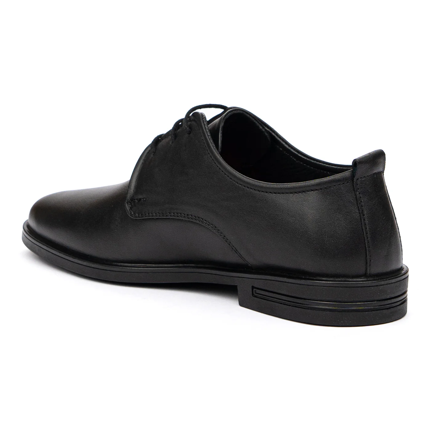 Pantofi barbatesti din piele naturala neagra 7240 - Image 3