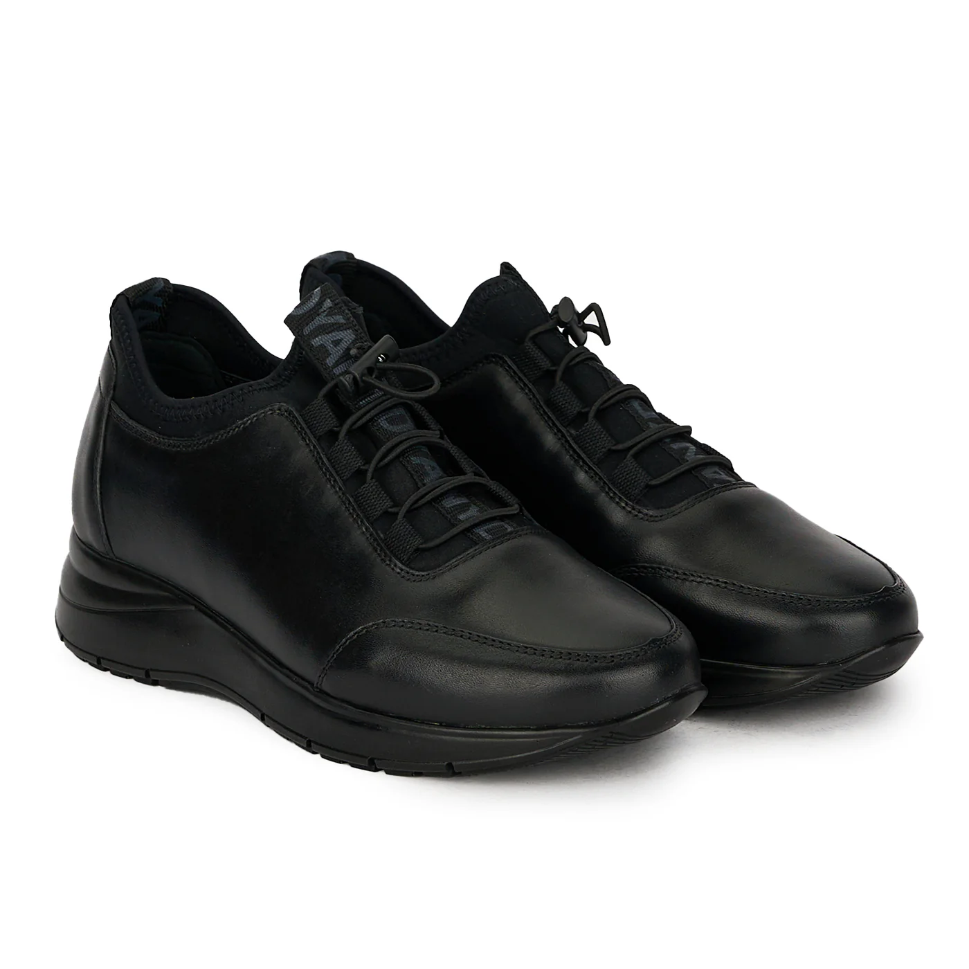 Pantofi barbatesti din piele naturala neagra 7833 - Image 4