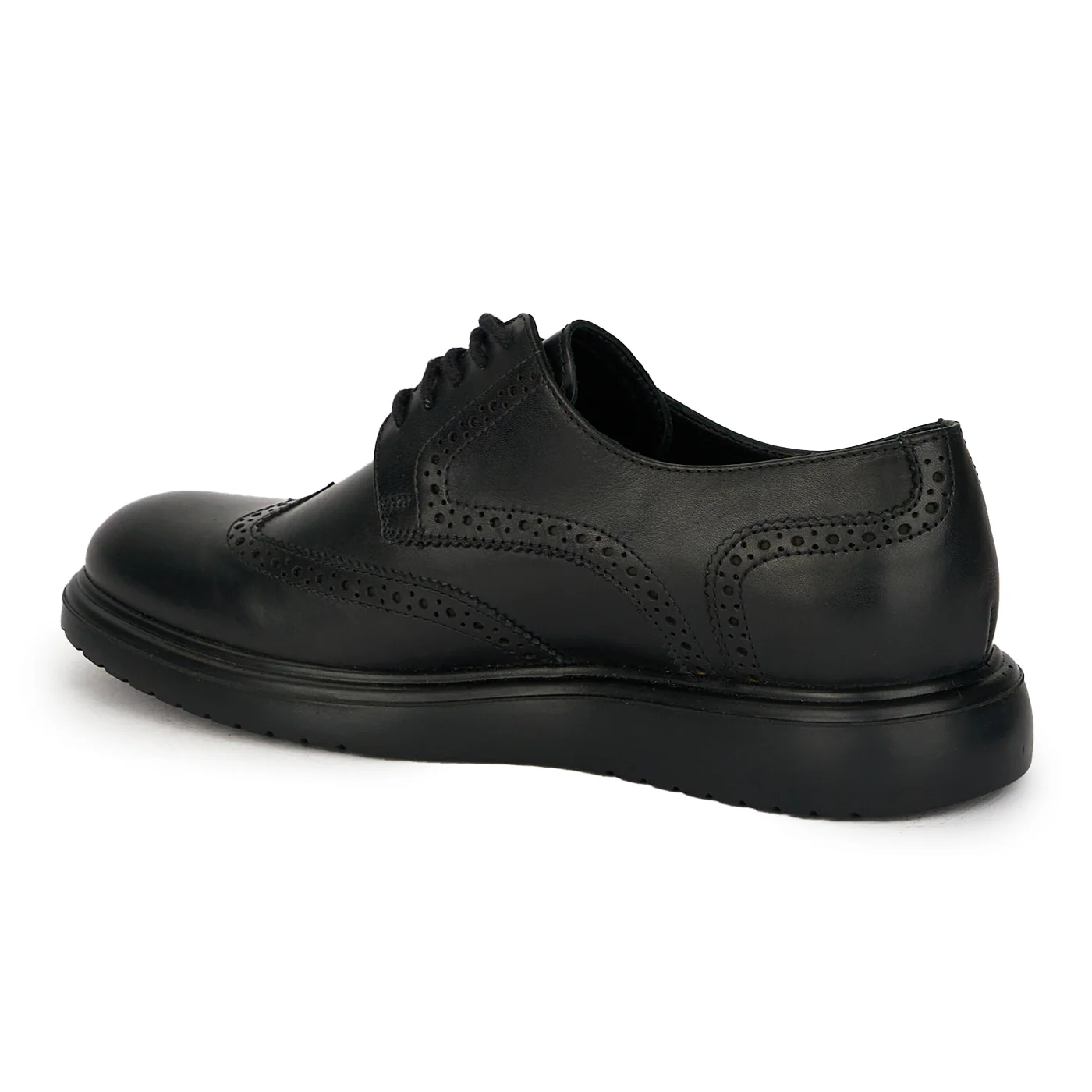 Pantofi barbatesti din piele naturala neagra 7834 - Image 2