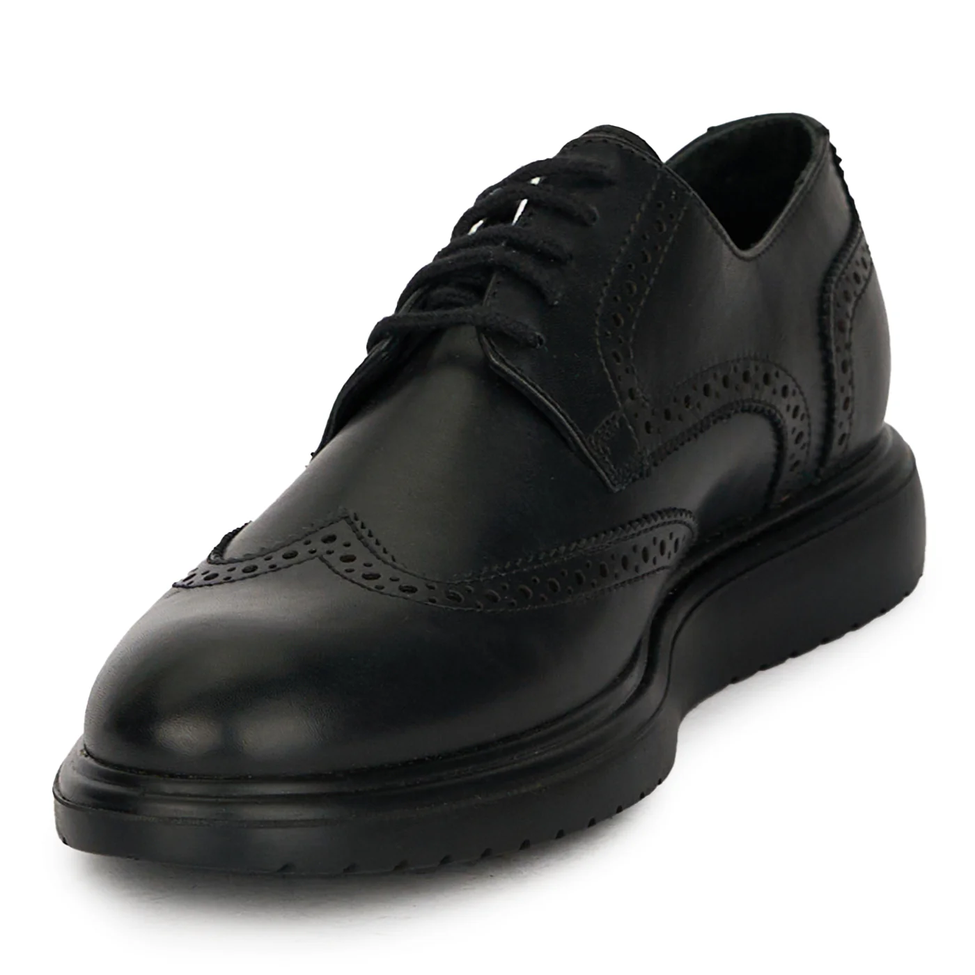 Pantofi barbatesti din piele naturala neagra 7834 - Image 3