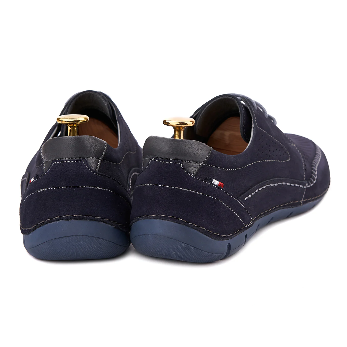 Pantofi Barbati Albastri Casual Confort din Piele Naturala 0115 - Image 2