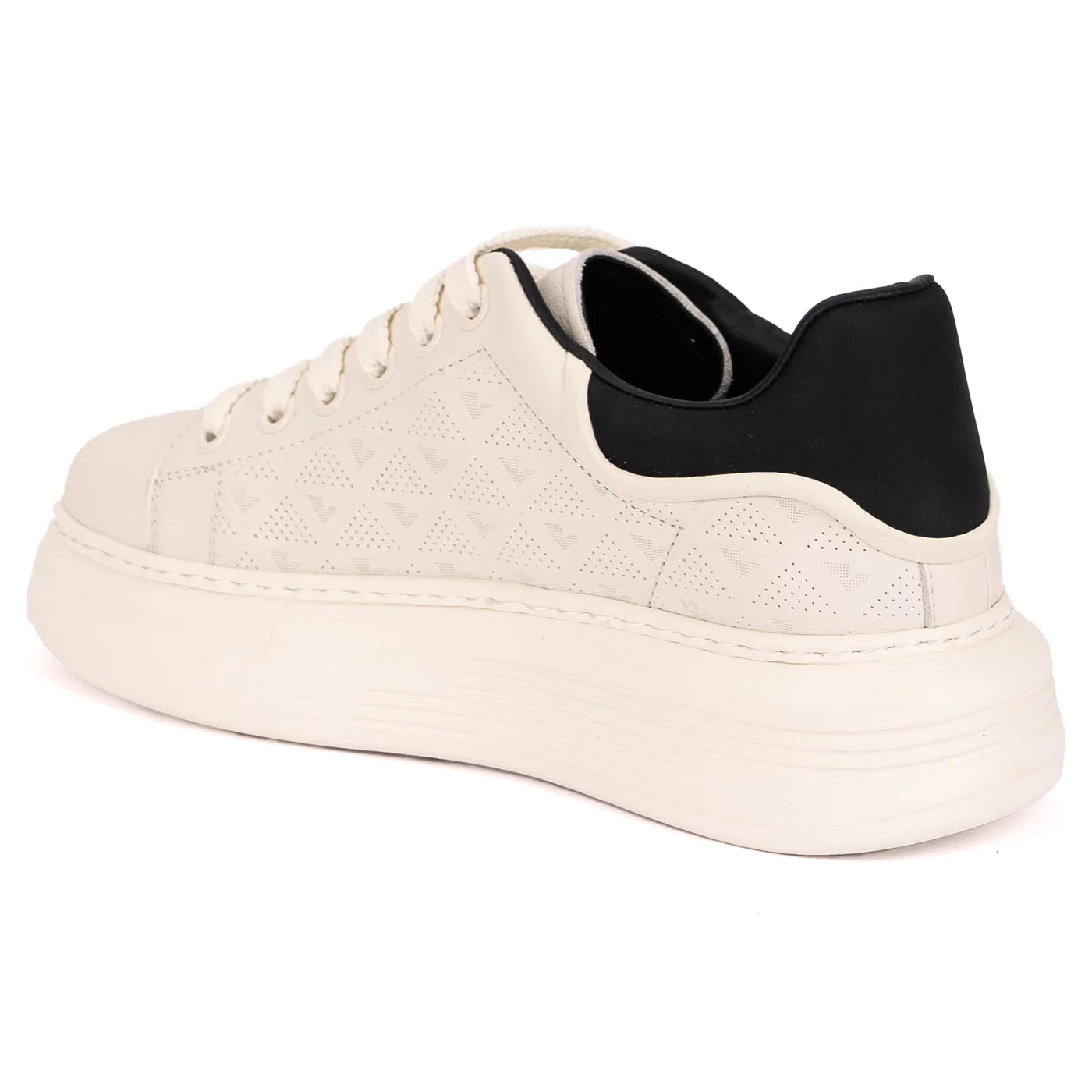 Pantofi barbati casual din piele naturala alba 7919 - Image 2