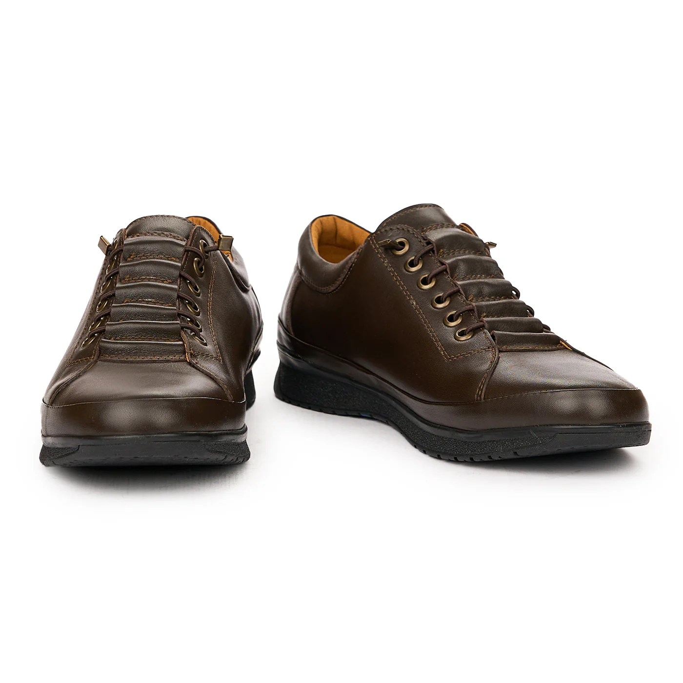 Pantofi barbati casual din piele naturala maro 7100 - Image 3