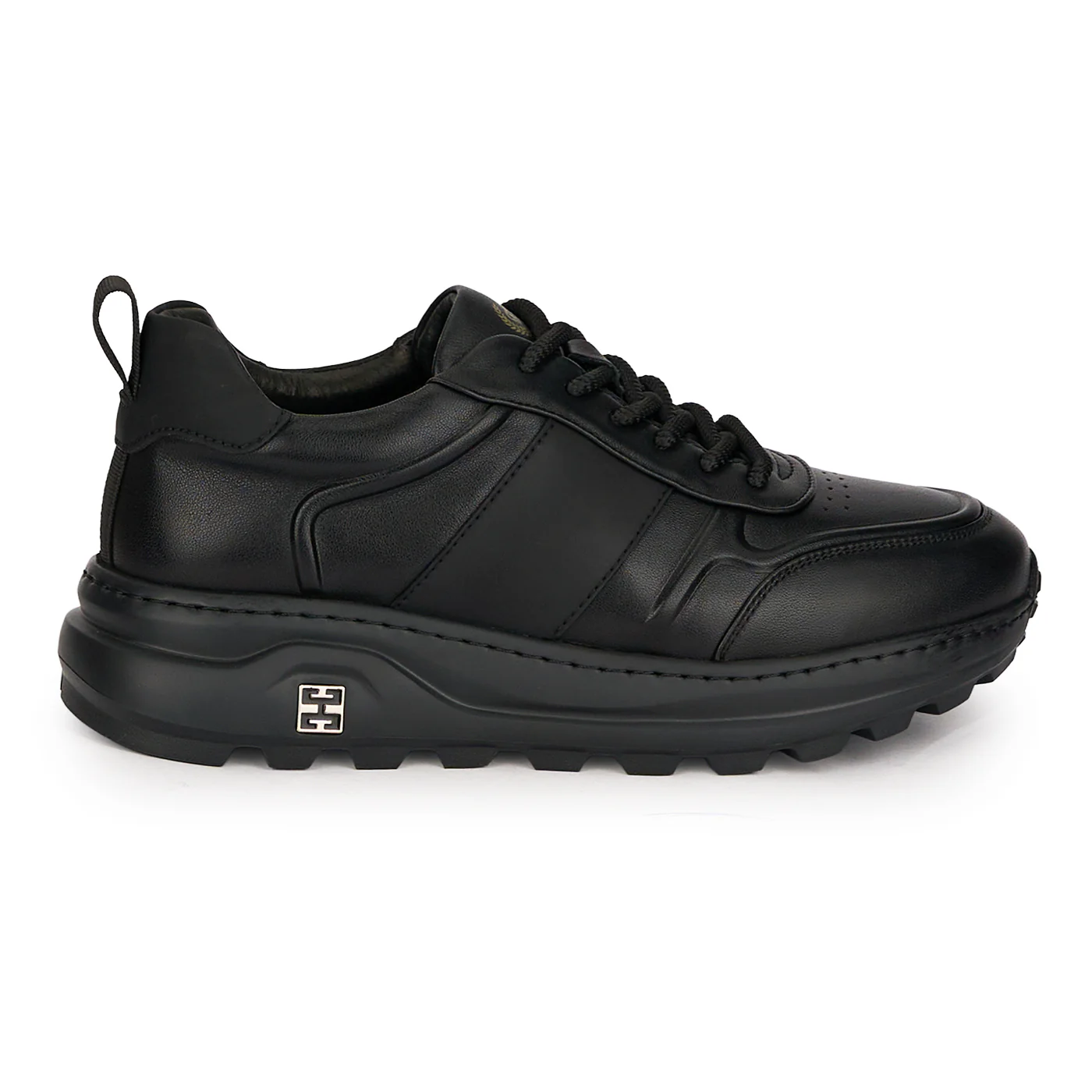Pantofi barbati casual din piele naturala neagra 7912