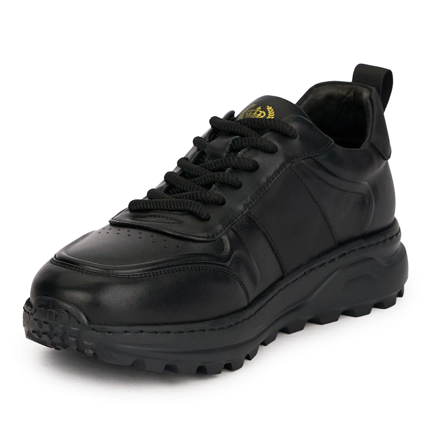 Pantofi barbati casual din piele naturala neagra 7912 - Image 3