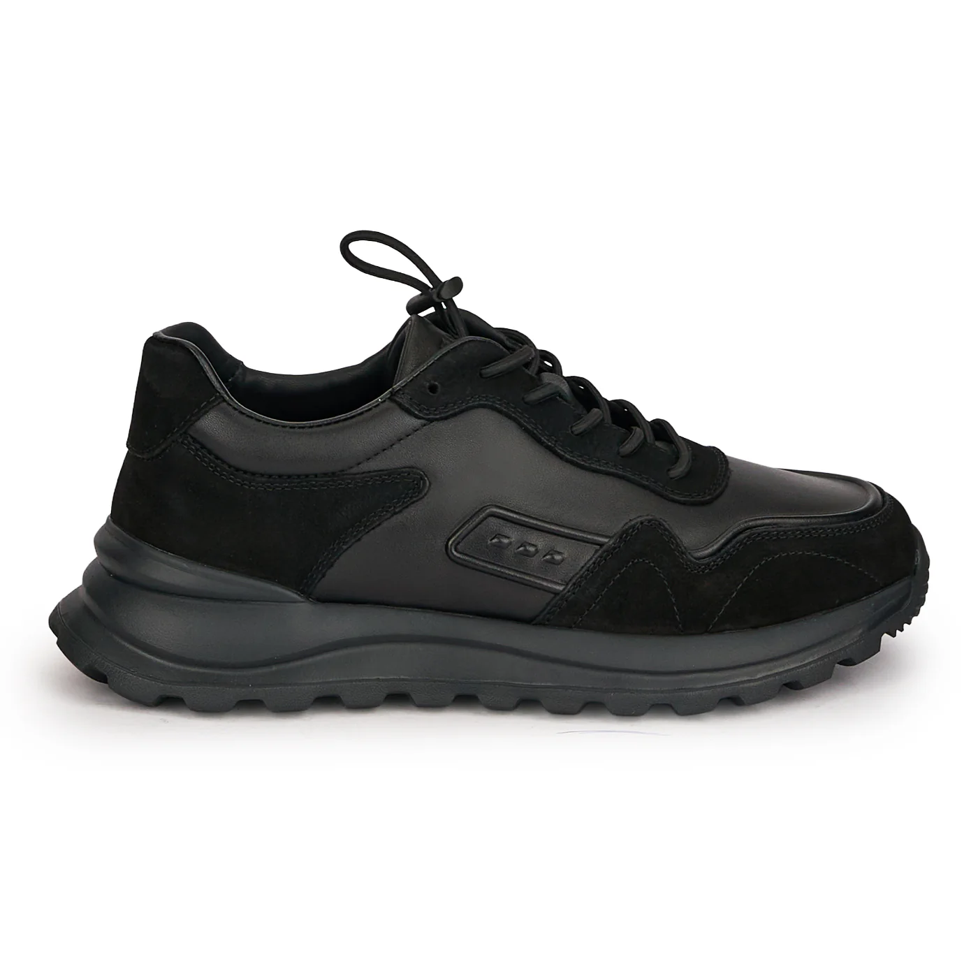 Pantofi barbati casual din piele naturala neagra 7913