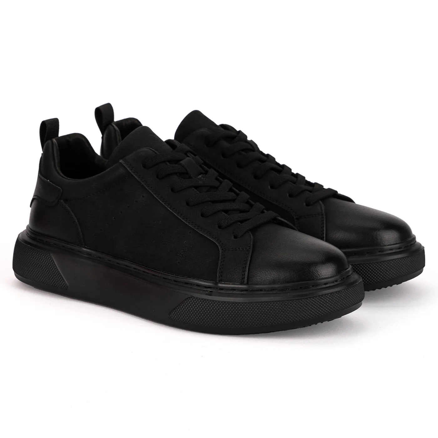 Pantofi barbati casual din piele naturala neagra 7923 - Image 4
