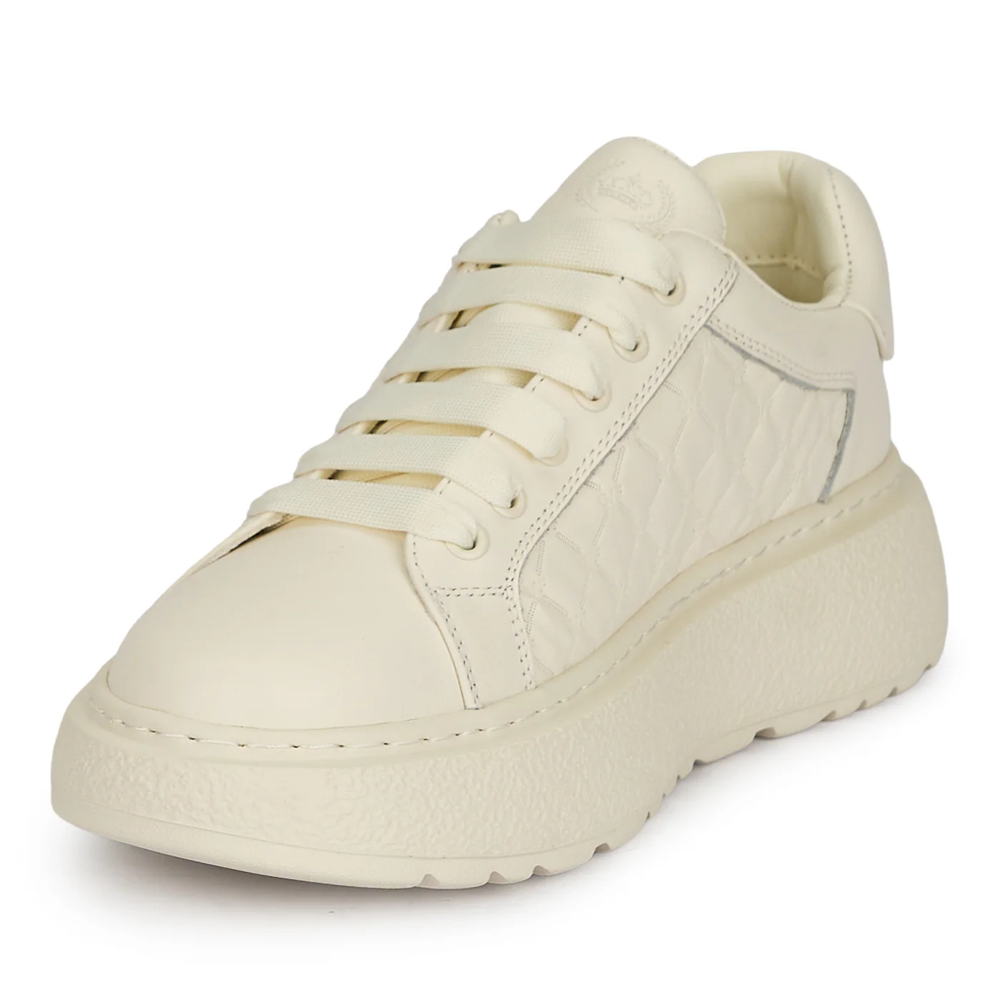 Pantofi barbati din piele naturala alba 20036 - Image 3