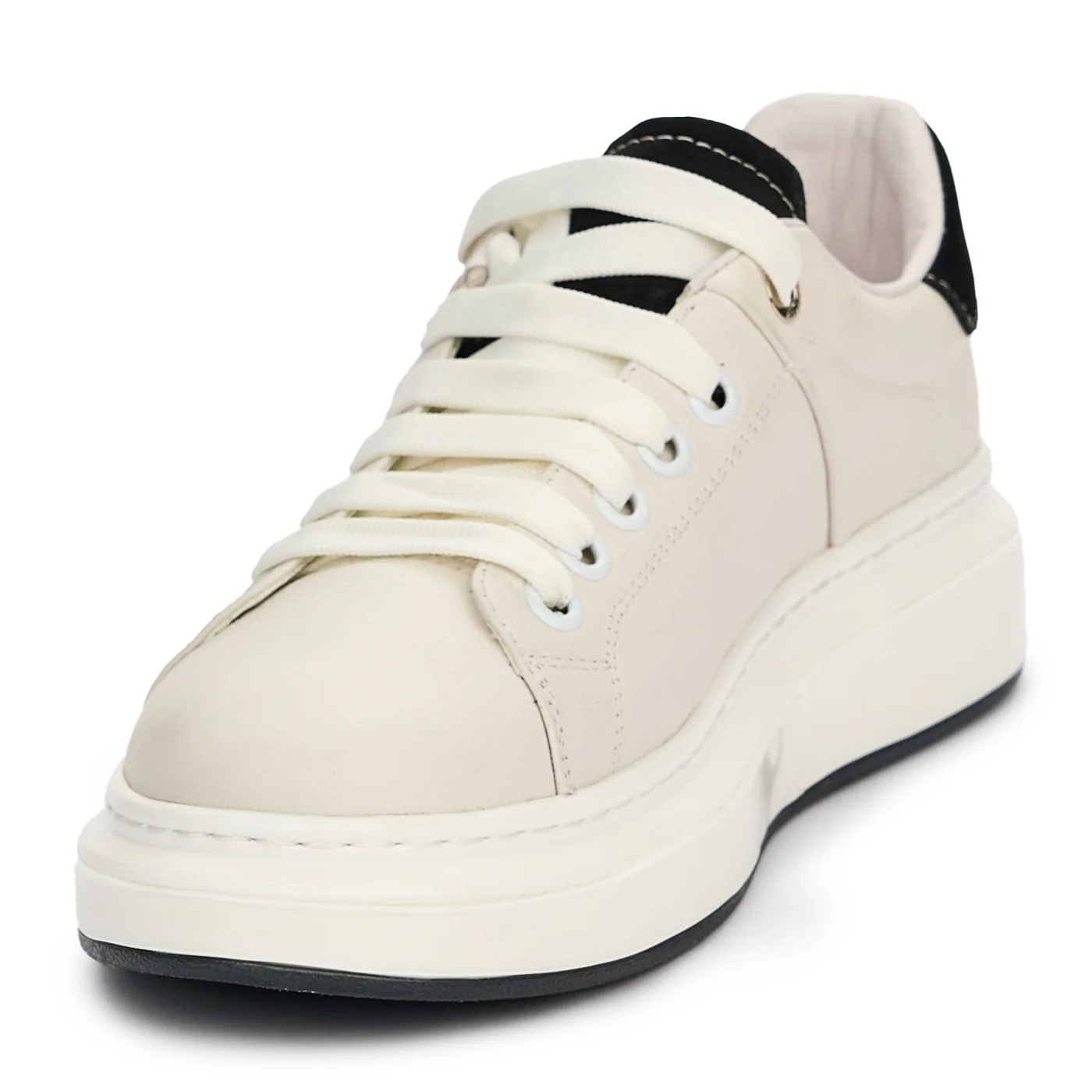 Pantofi barbati din piele naturala alba 7452 - Image 3