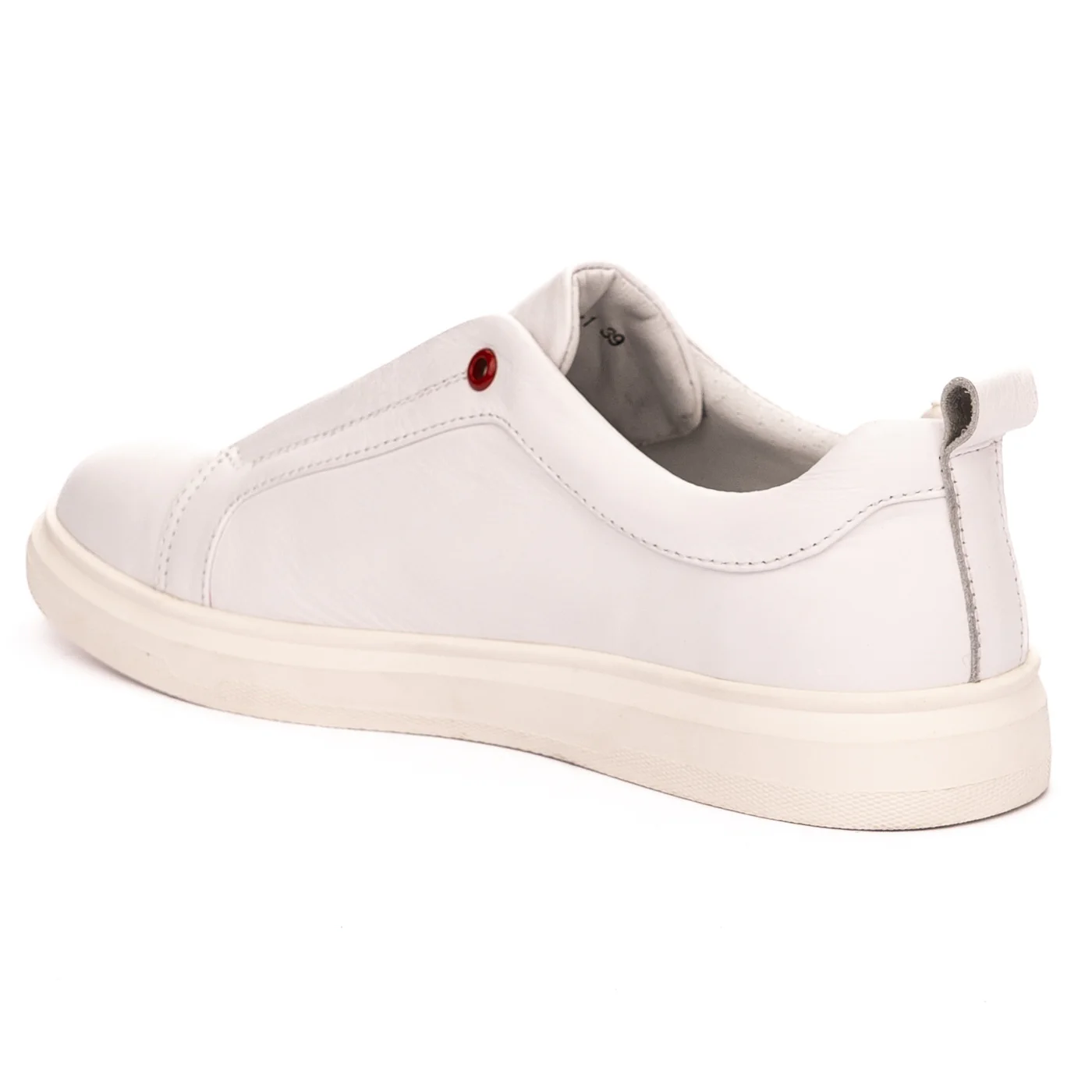 Pantofi barbati din piele naturala alba 7466 - Image 2