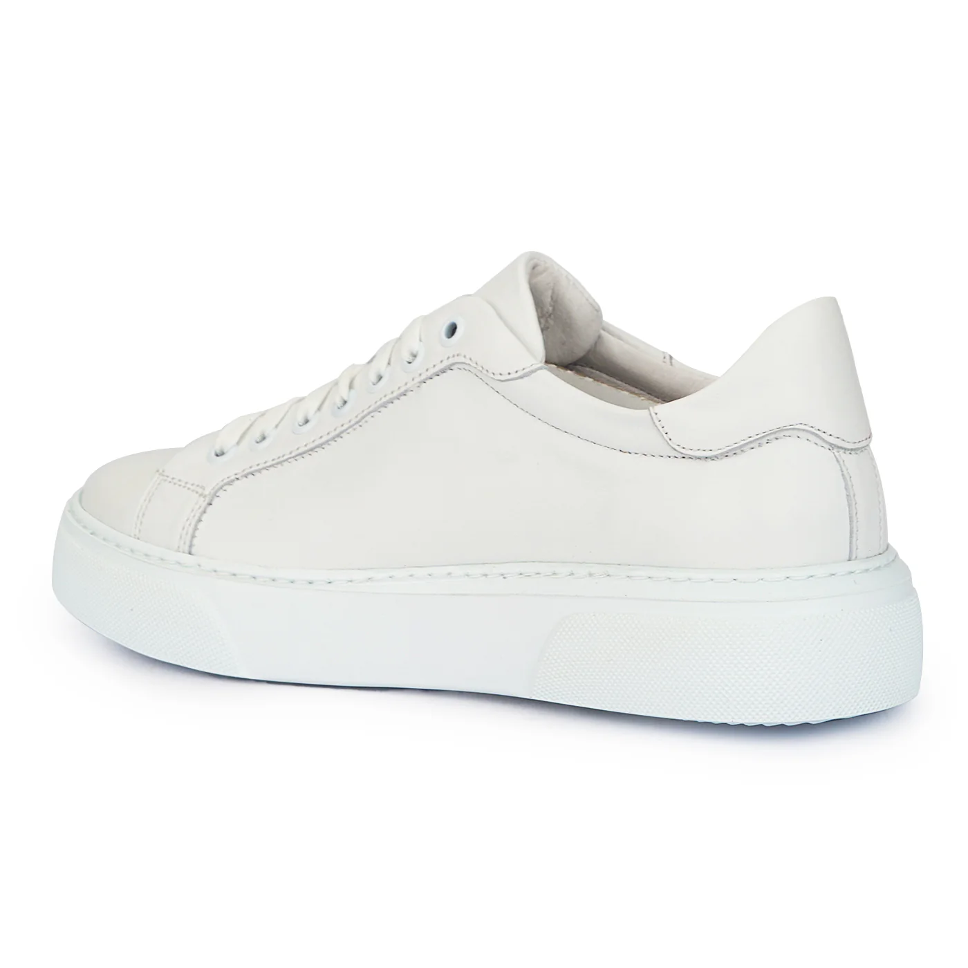Pantofi barbati din piele naturala alba 7698 - Image 2