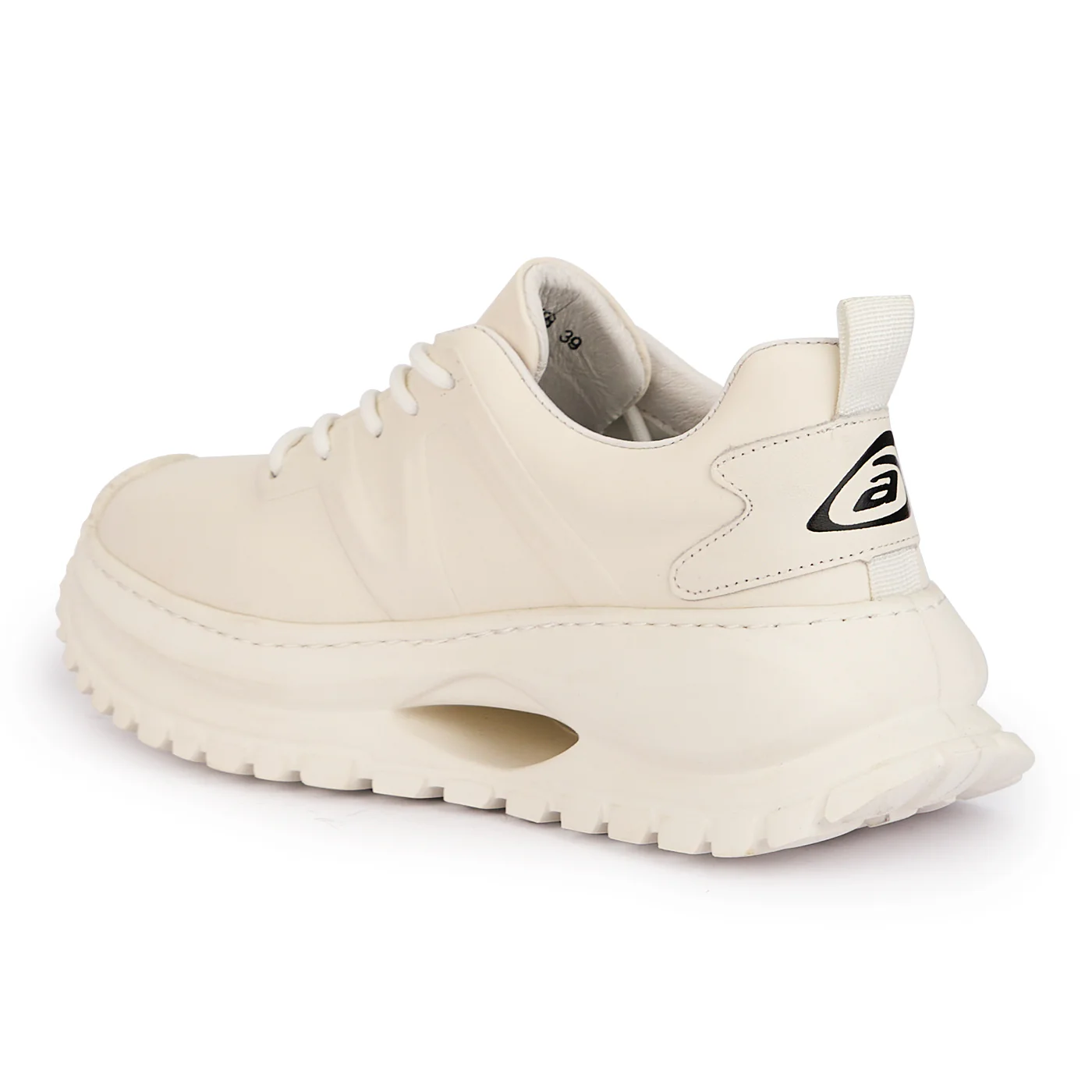 Pantofi barbati din piele naturala alba 7771 - Image 2