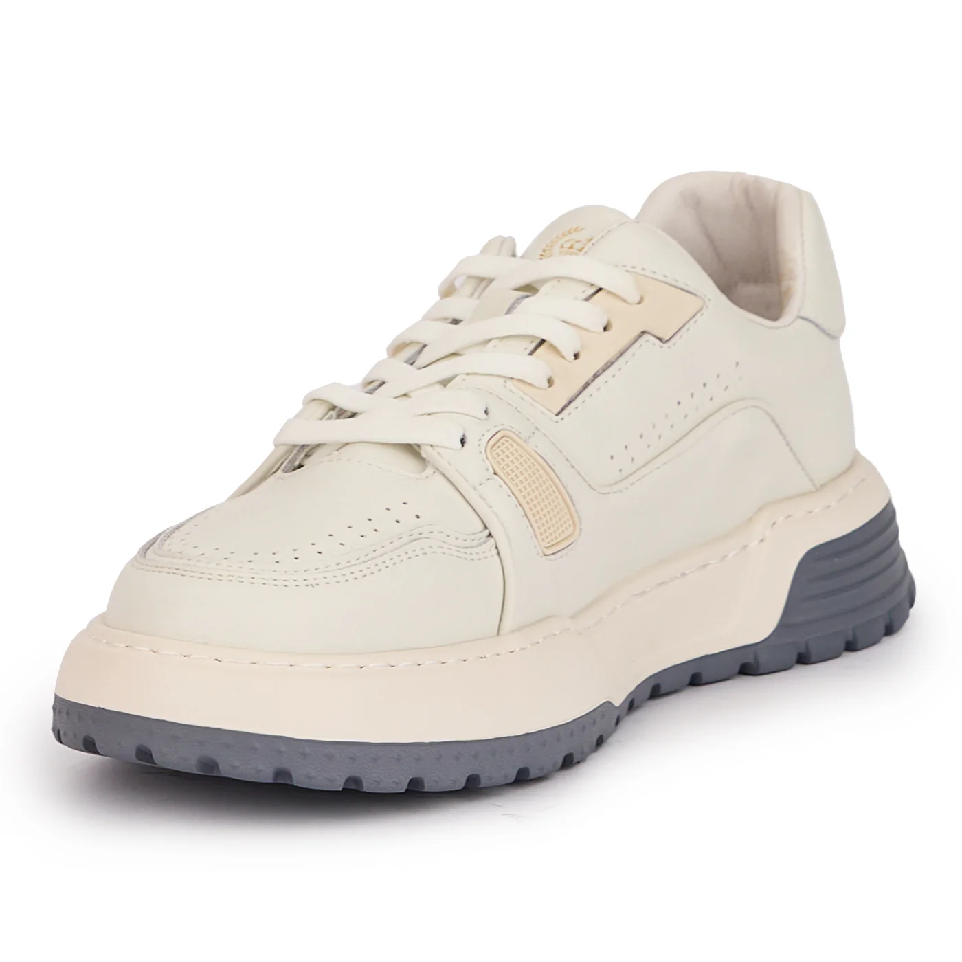 Pantofi barbati din piele naturala alba 7772 - Image 3