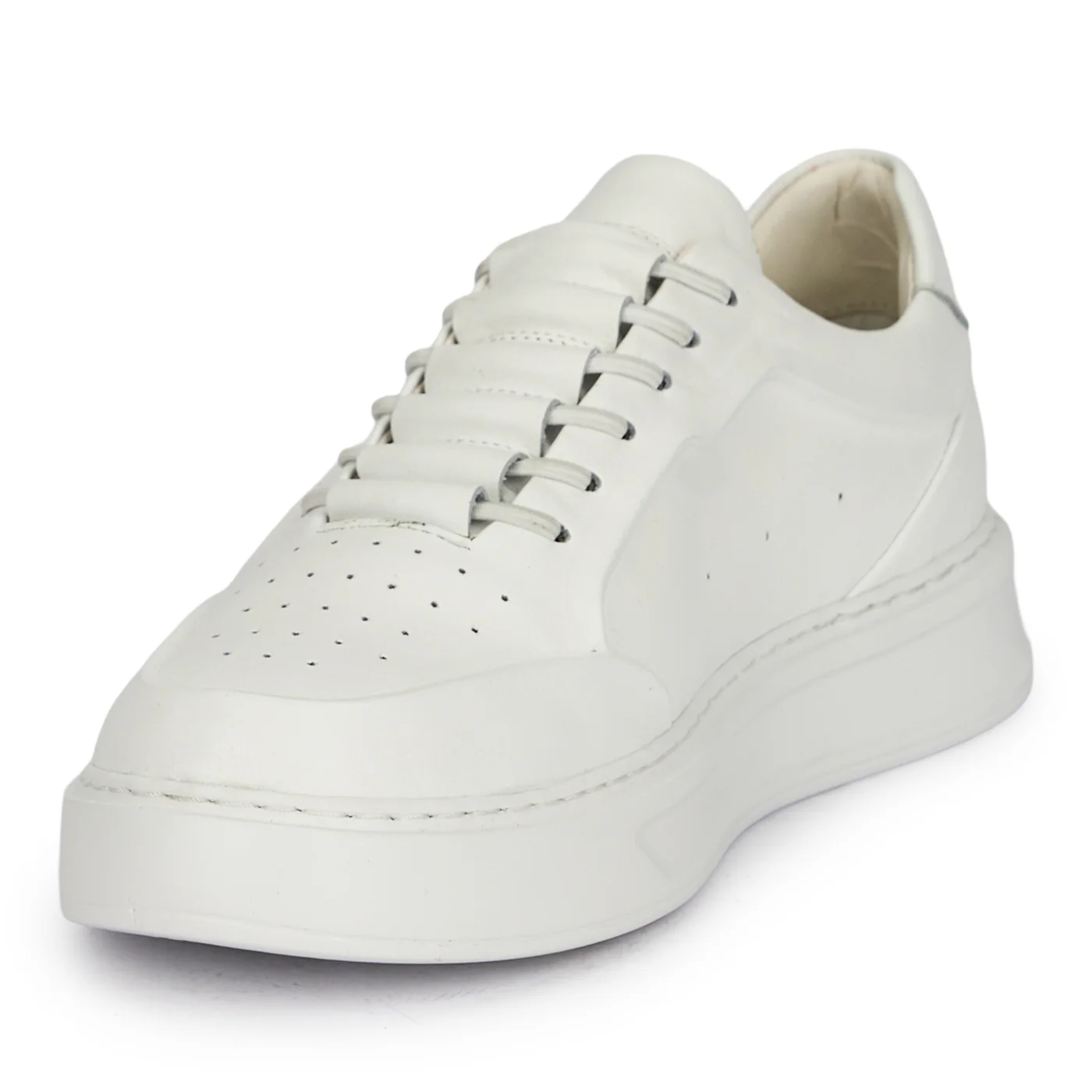 Pantofi barbati din piele naturala alba 7953 - Image 3
