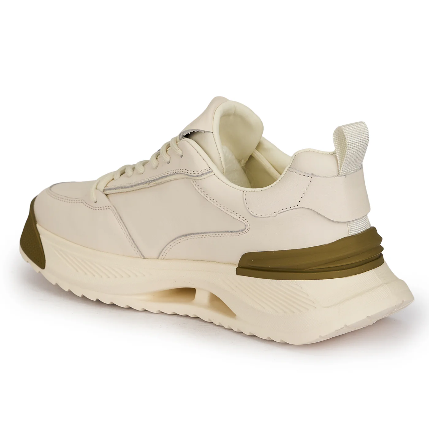Pantofi barbati din piele naturala alba 7960 - Image 2