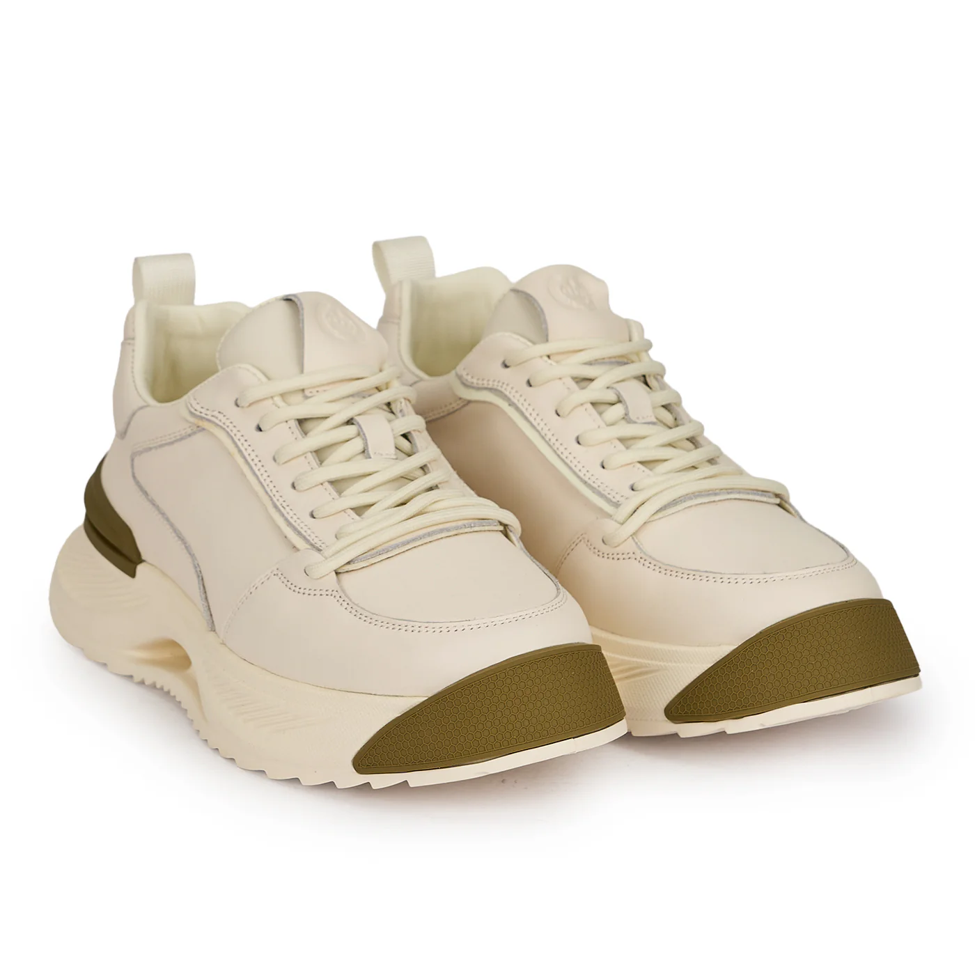 Pantofi barbati din piele naturala alba 7960 - Image 4