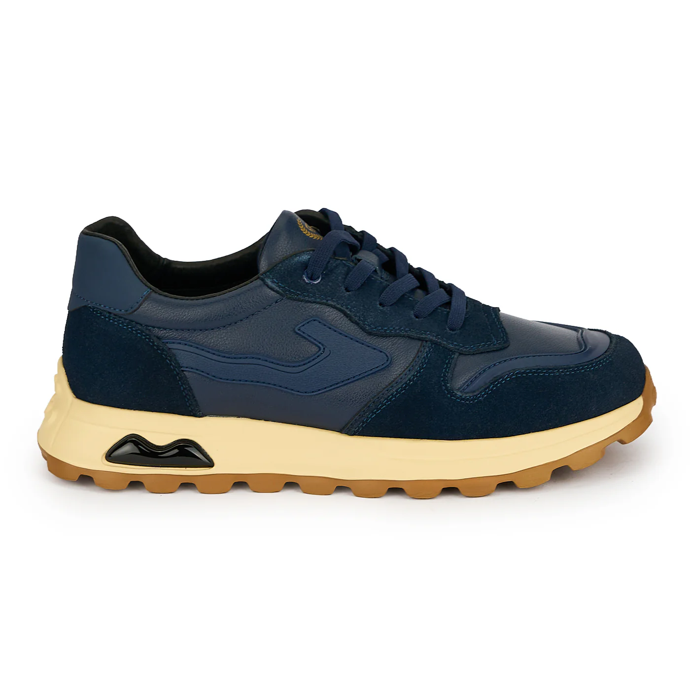 Pantofi barbati din piele naturala bleumarin 20066