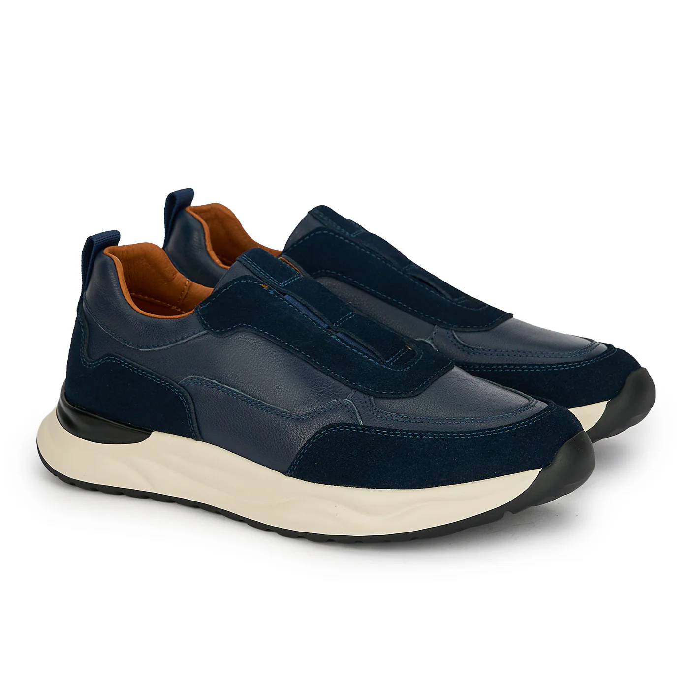 Pantofi barbati din piele naturala bleumarin 20070 - Image 4