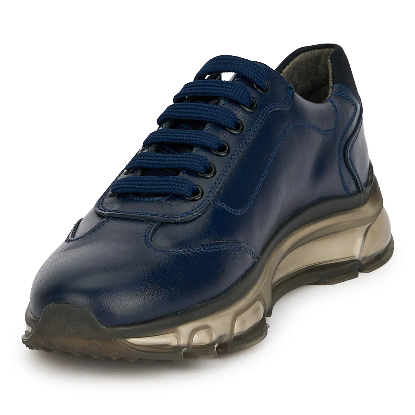 Pantofi barbati din piele naturala bleumarin 20076 - Image 3