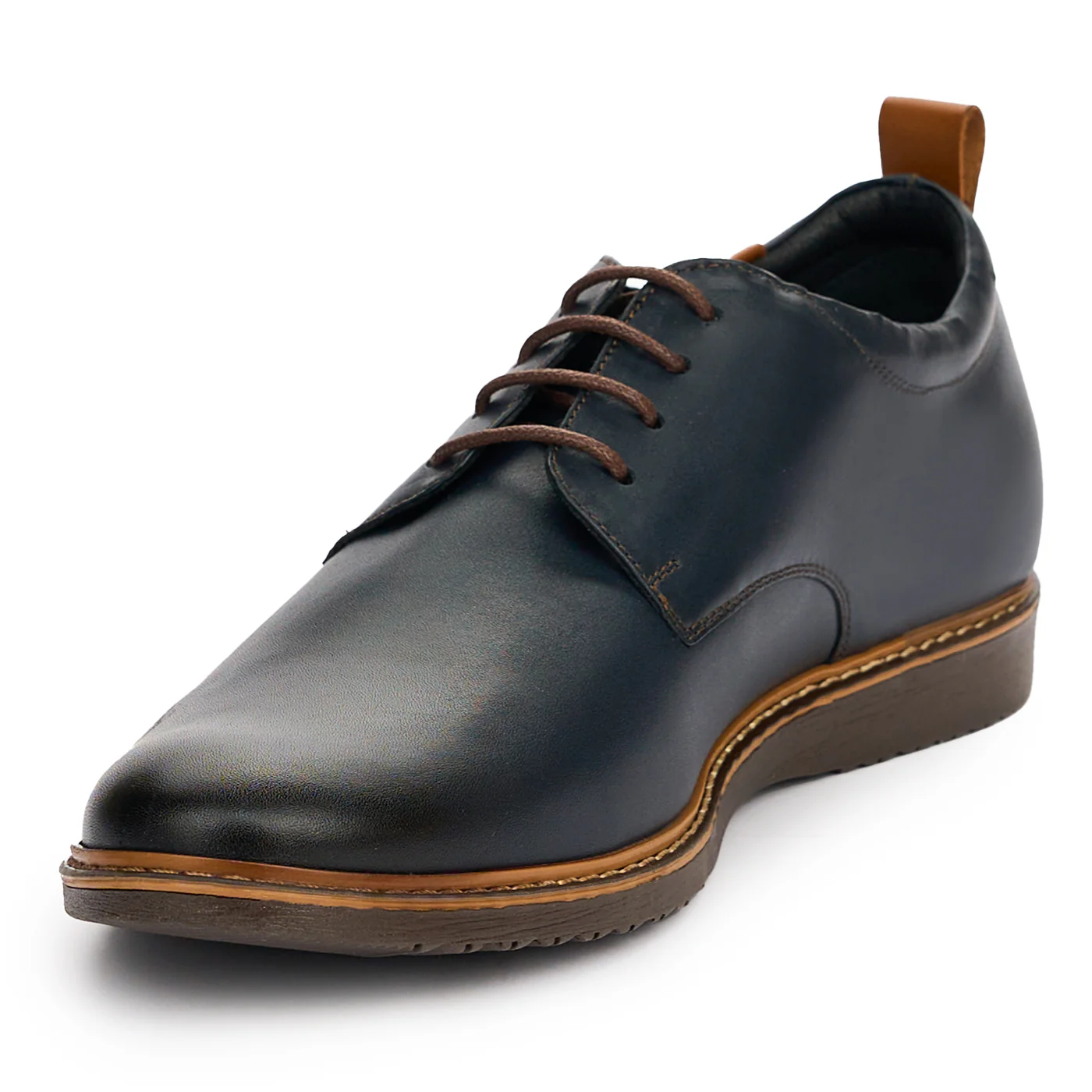 Pantofi barbati din piele naturala bleumarin 7442 - Image 3
