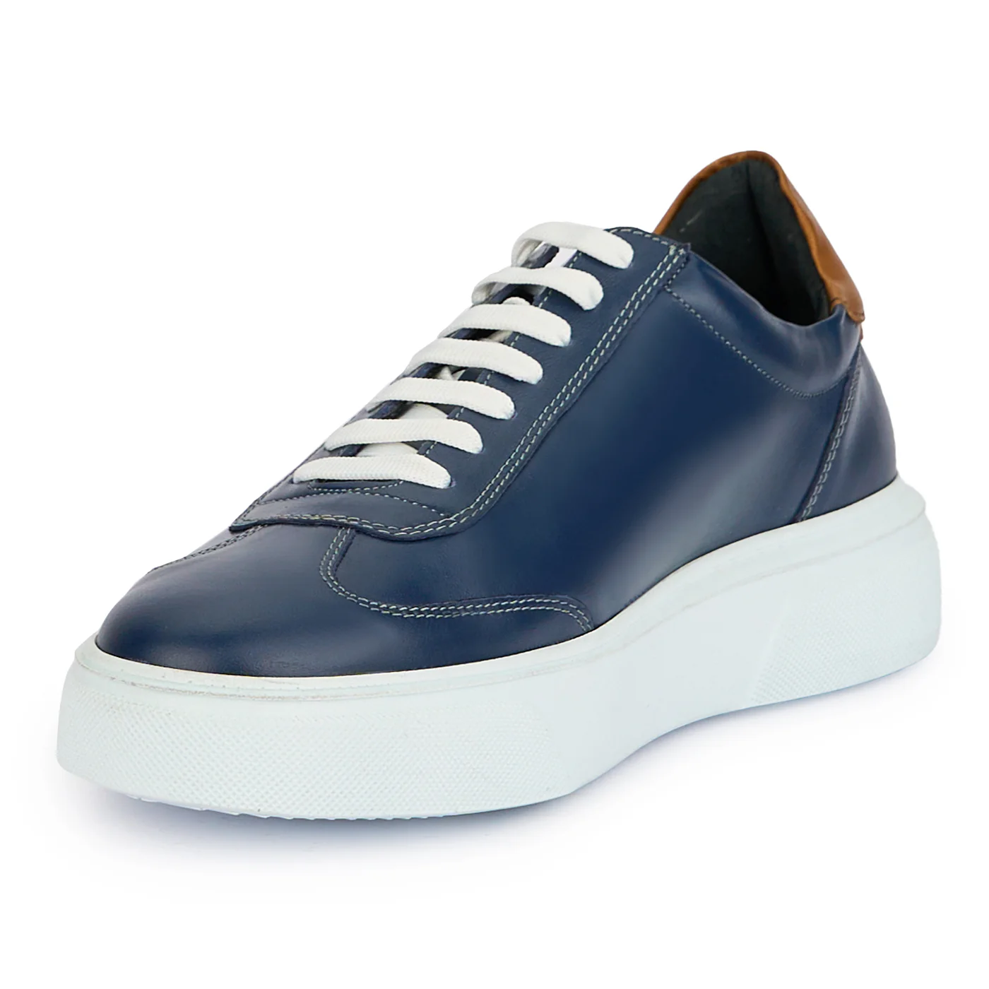 Pantofi barbati din piele naturala bleumarin 7623 - Image 3