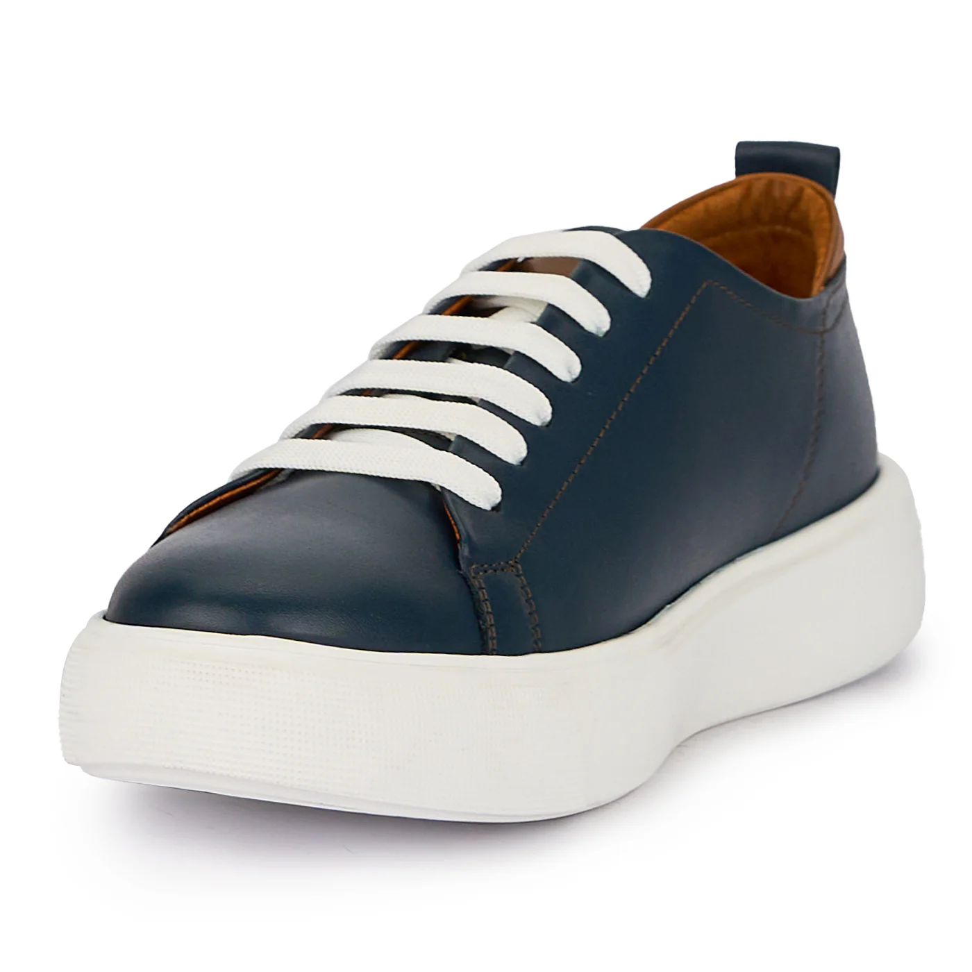 Pantofi barbati din piele naturala bleumarin 7732 - Image 3