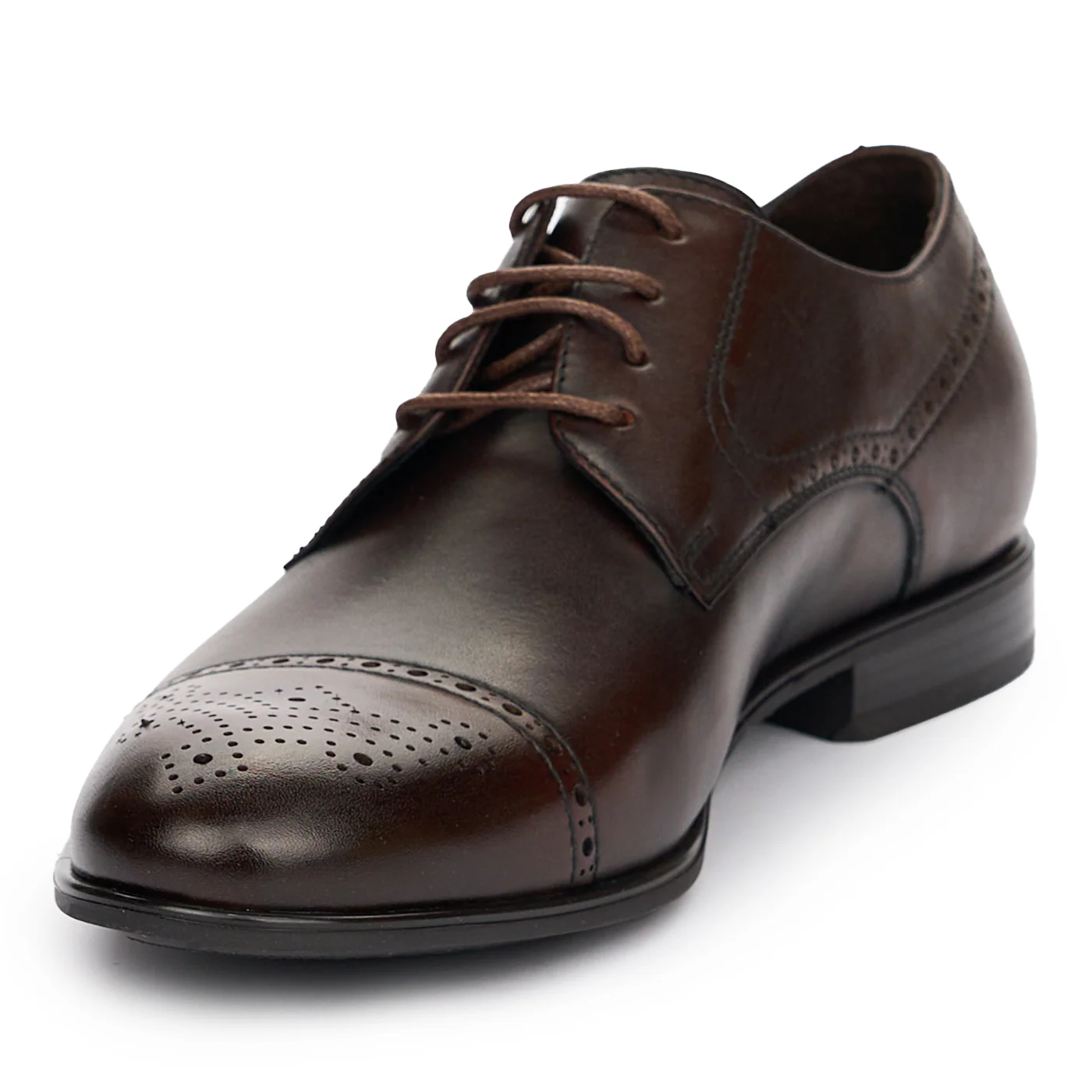 Pantofi barbati din piele naturala maro 7446 - Image 3