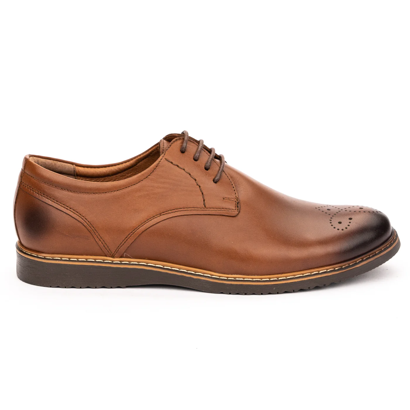 Pantofi barbati din piele naturala maro 7464