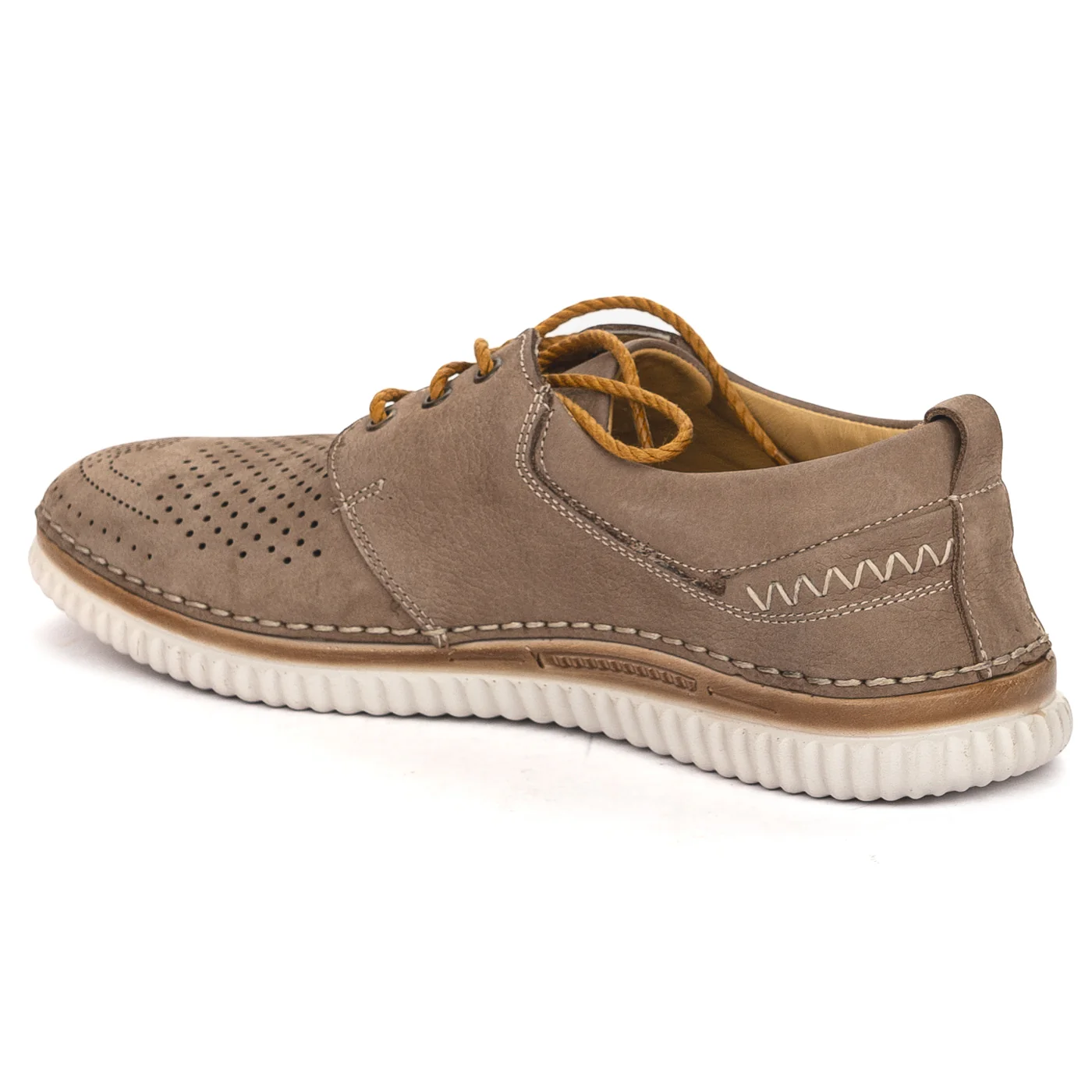 Pantofi barbati din piele naturala maro 7536 - Image 2