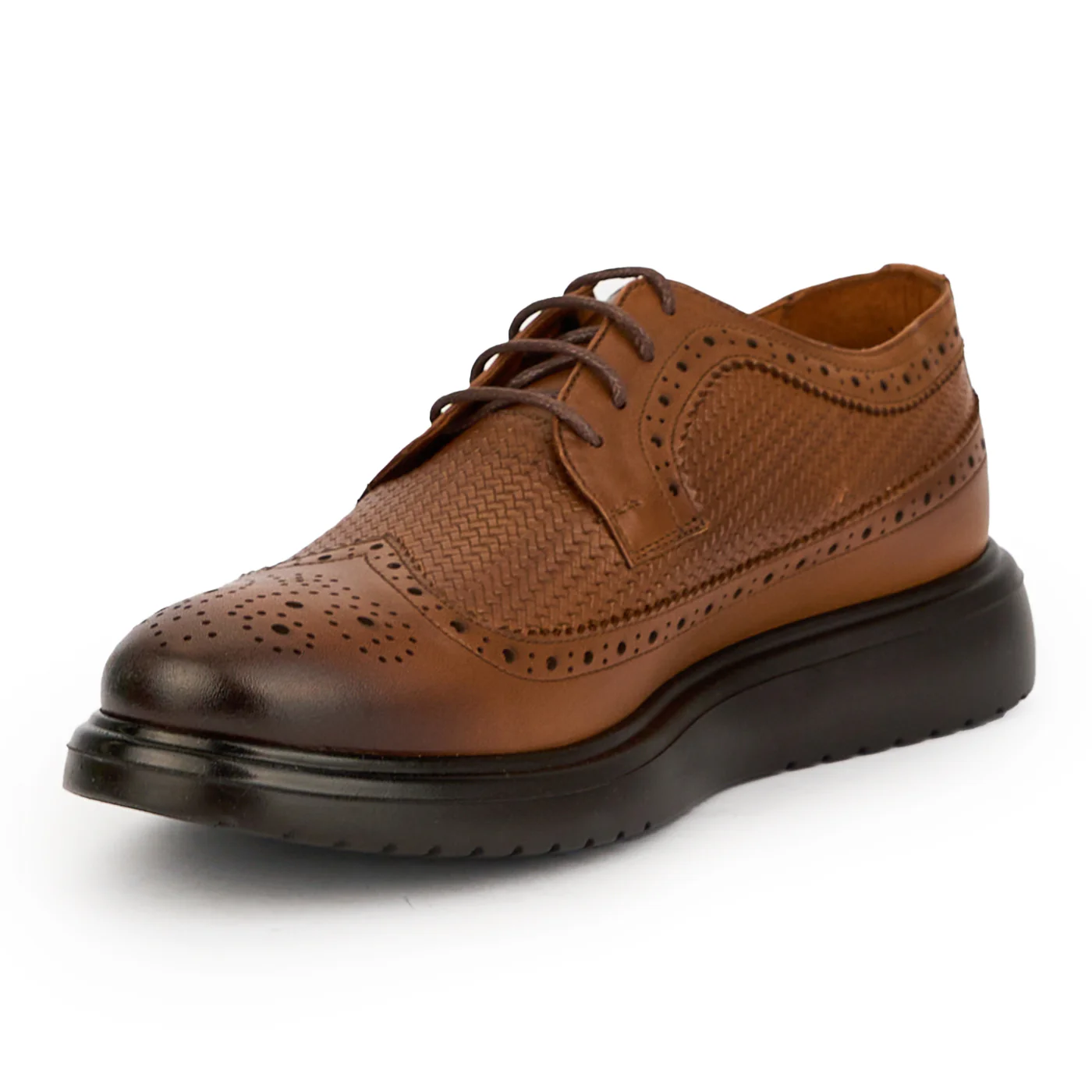 Pantofi barbati din piele naturala maro 7618 - Image 3
