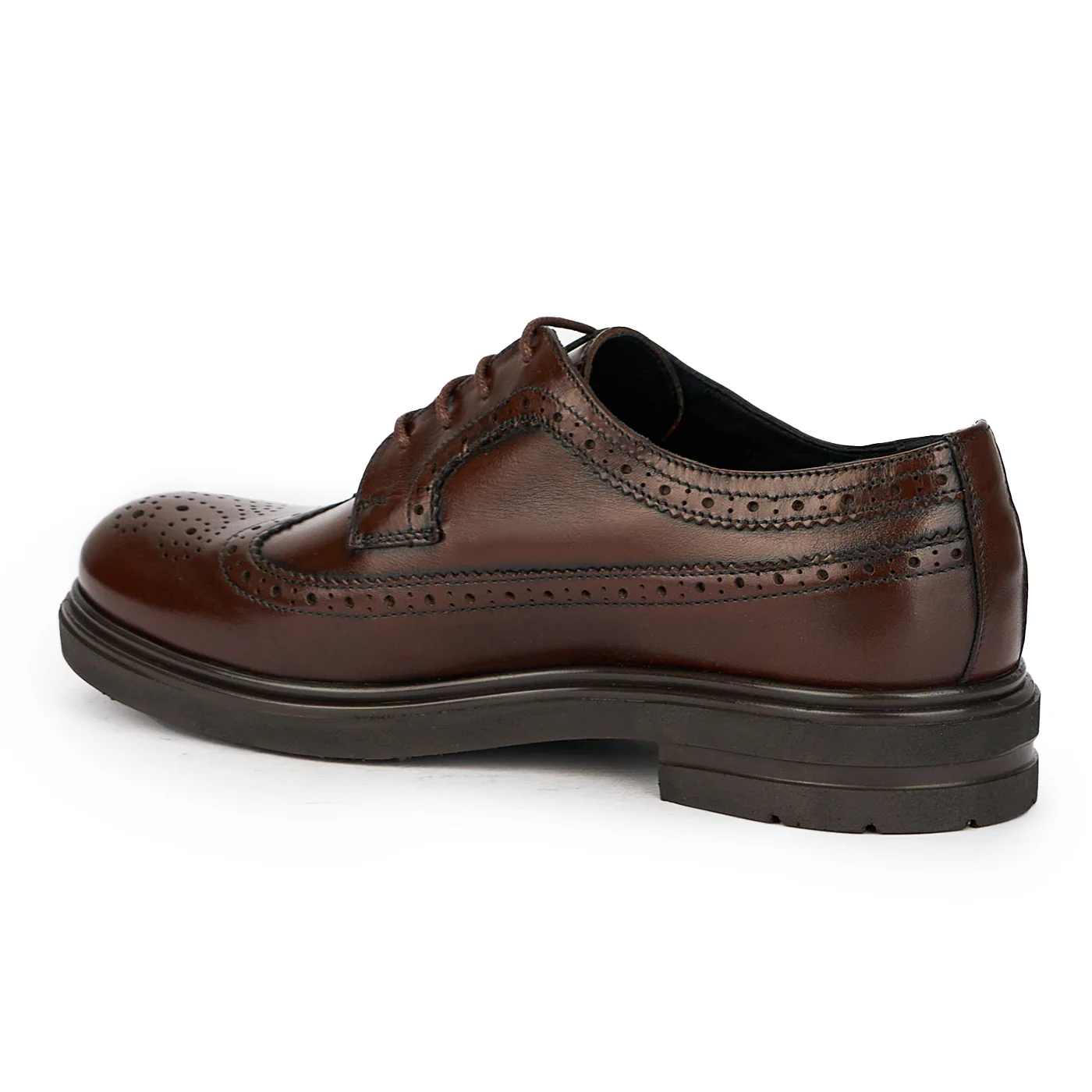 Pantofi barbati din piele naturala maro 7712 - Image 2