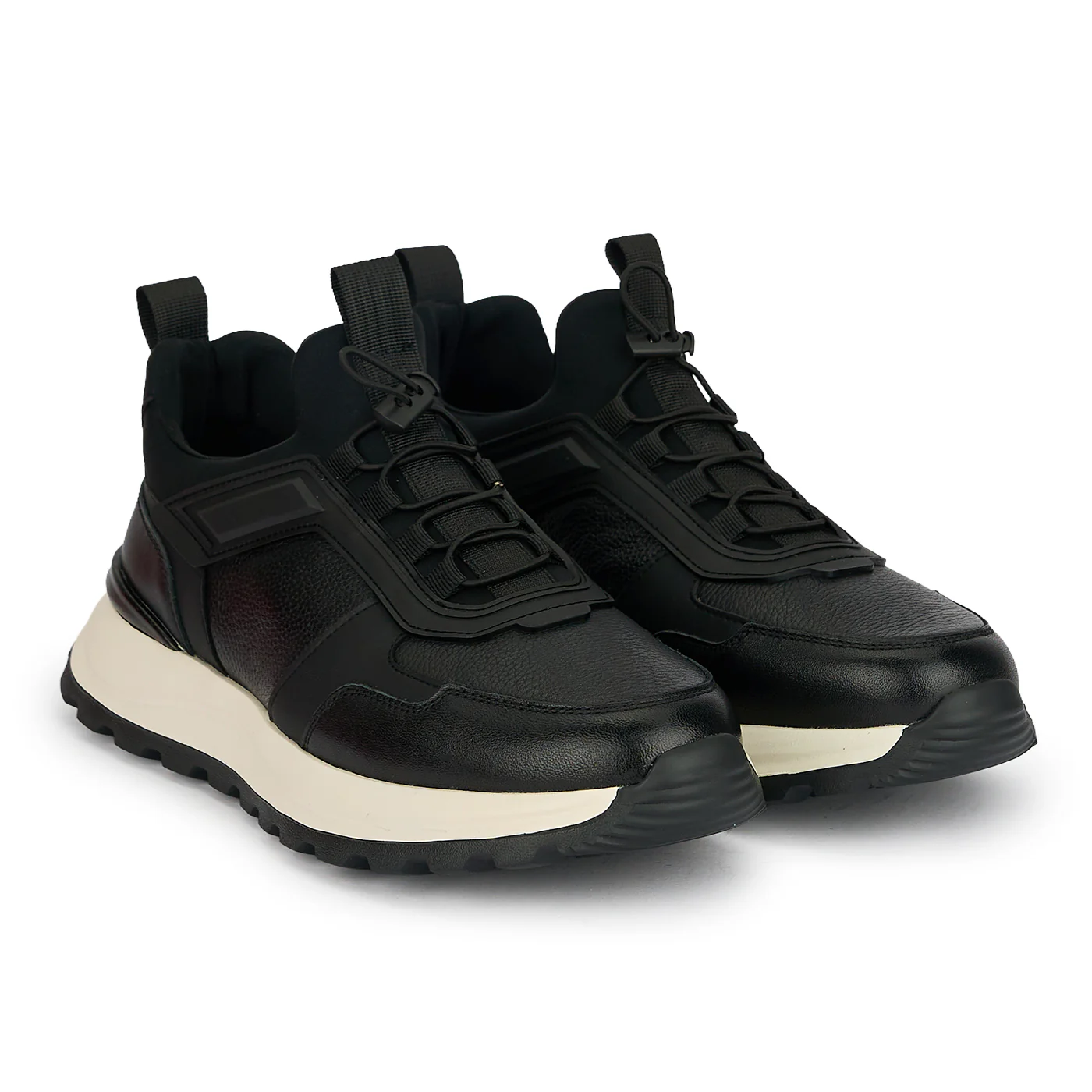 Pantofi barbati din piele naturala neagra 20044 - Image 4
