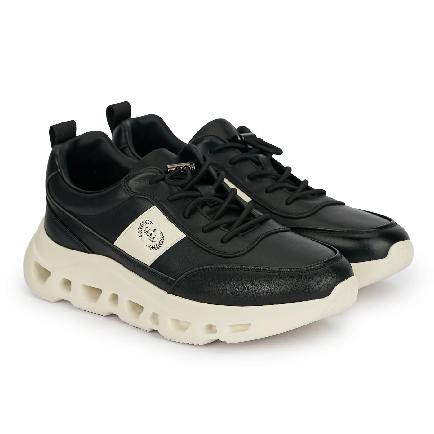Pantofi barbati din piele naturala neagra 20059 - Image 4
