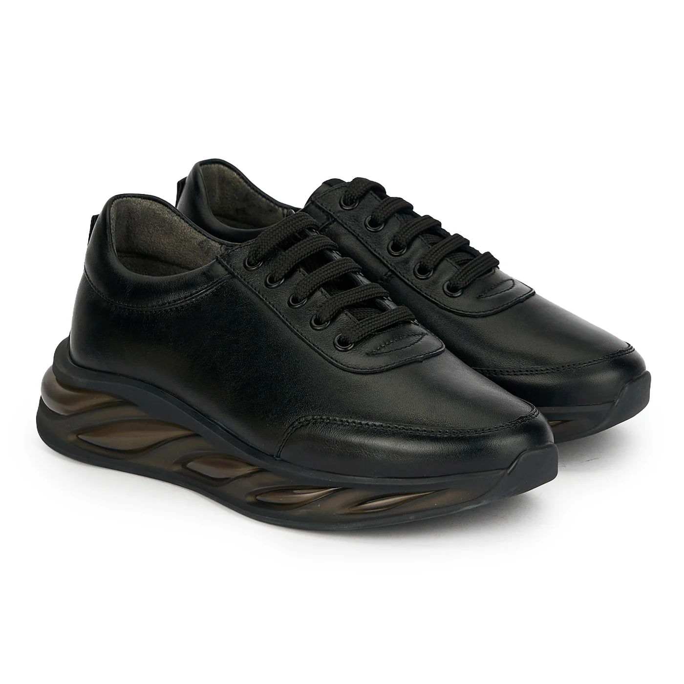 Pantofi barbati din piele naturala neagra 20080 - Image 4
