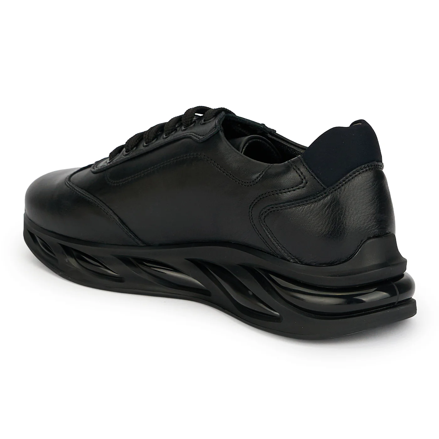 Pantofi barbati din piele naturala neagra 20082 - Image 2