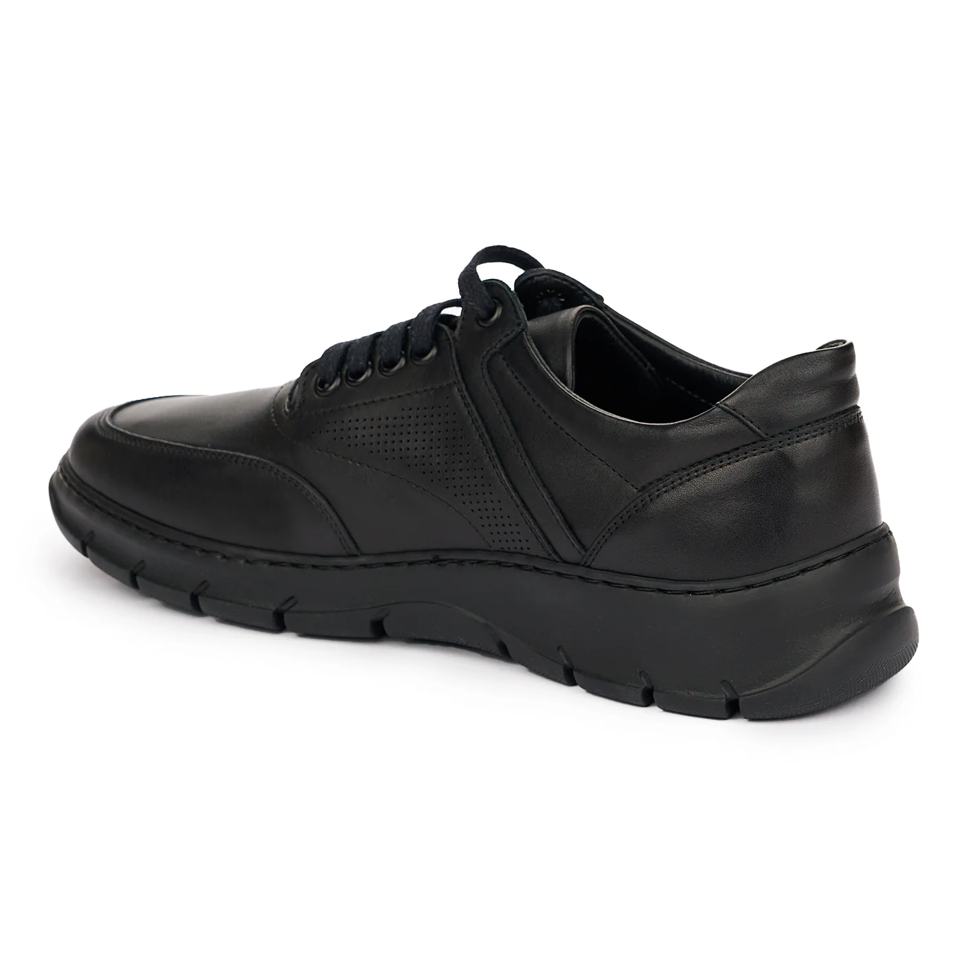 Pantofi barbati cu talpa comoddo  piele naturala neagra 7416 - Image 2