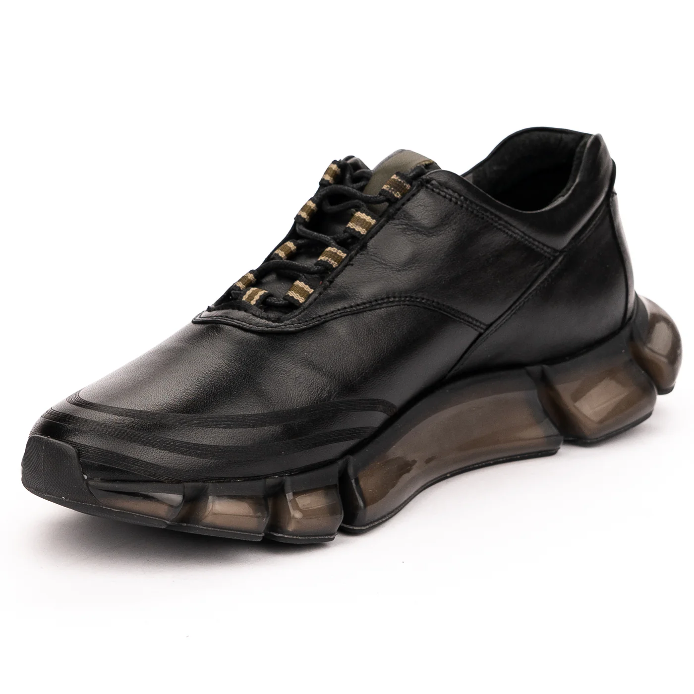 Pantofi barbati din piele naturala neagra 7460 - Image 3